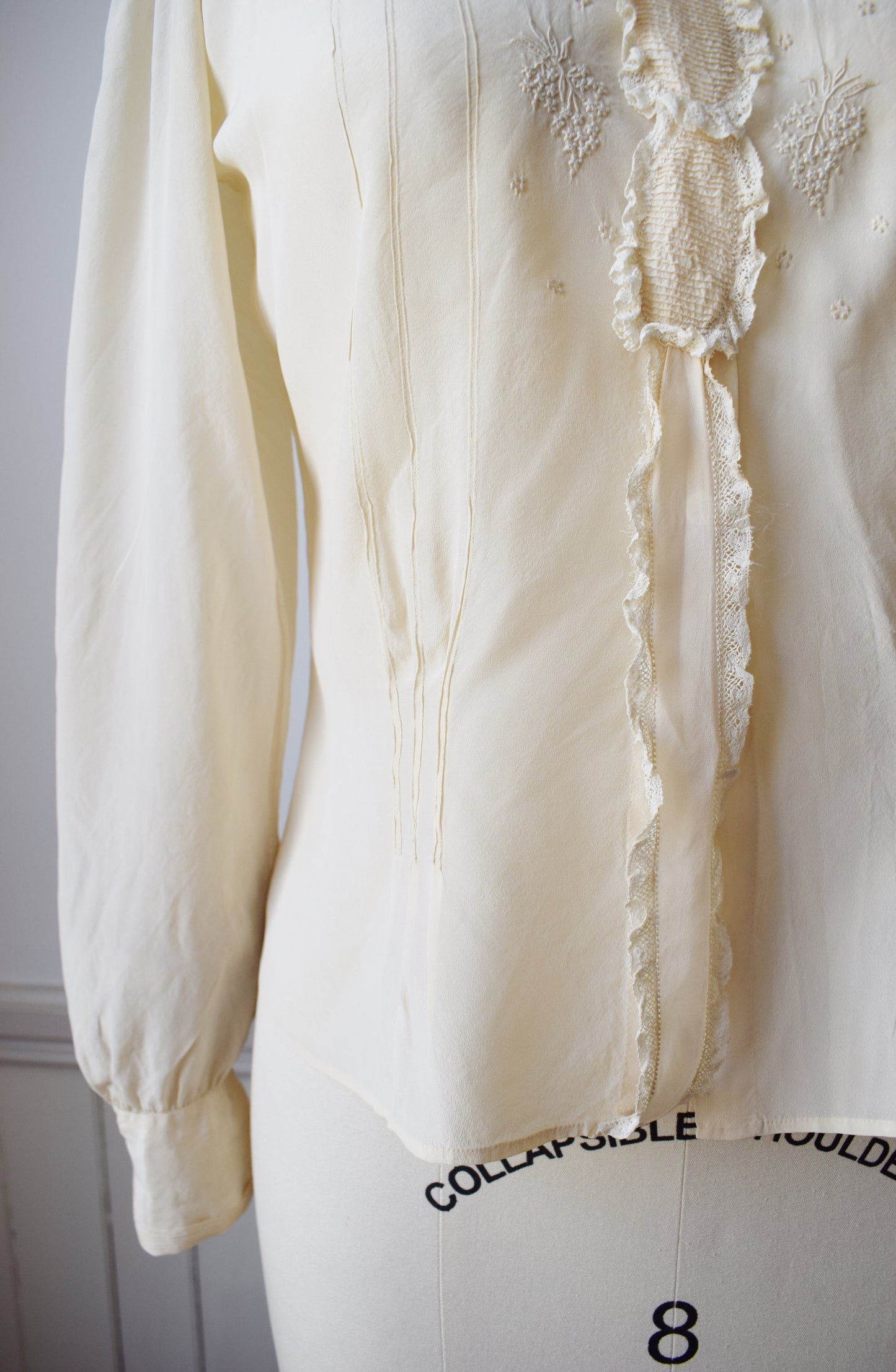 1930s/40s Silk Blouse | M