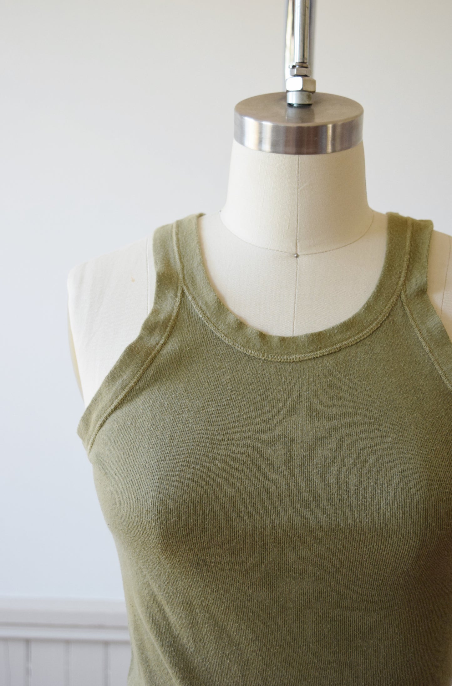 Army Issue Rib Knit Tank | 1940s | 5 | XS