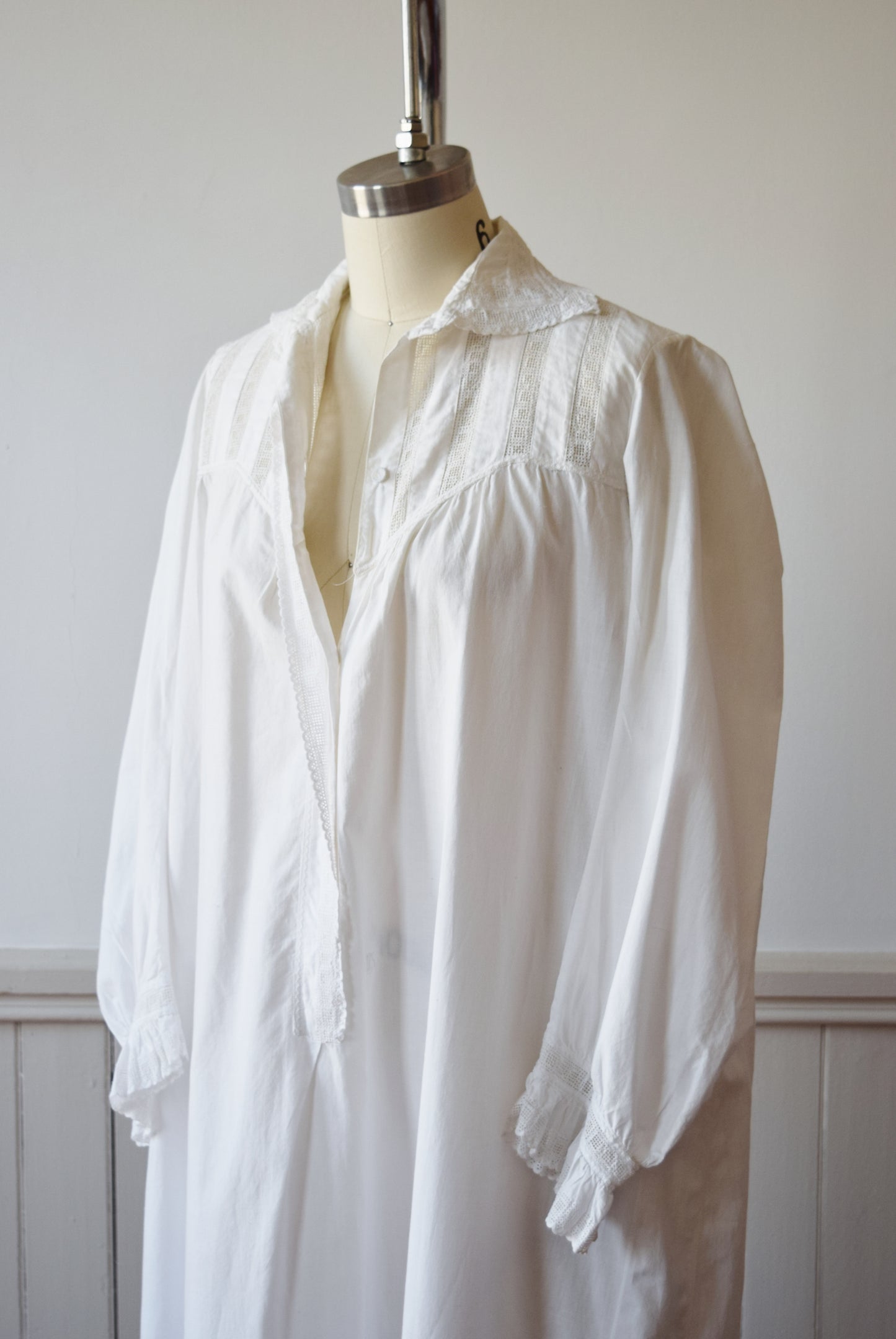 Antique Edwardian Nightgown Dress | c. 1900 | XS/S