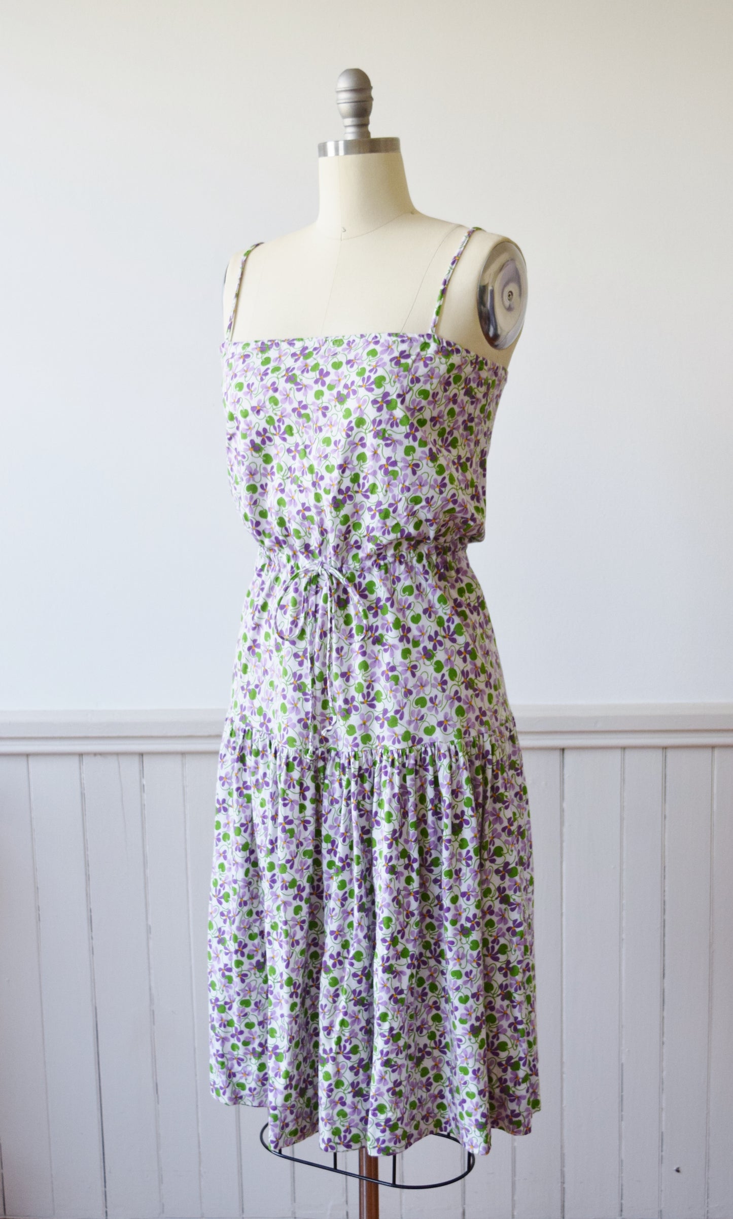 Diane Von Furstenberg Jersey Knit Violet Dress |1970s | M