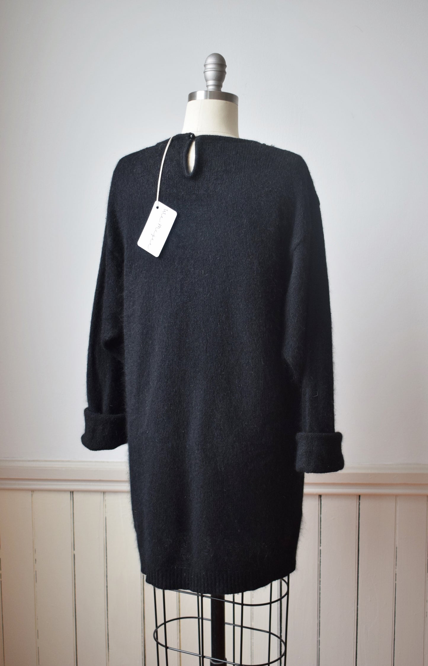 1980s Sequin Bow Angora Pullover | L