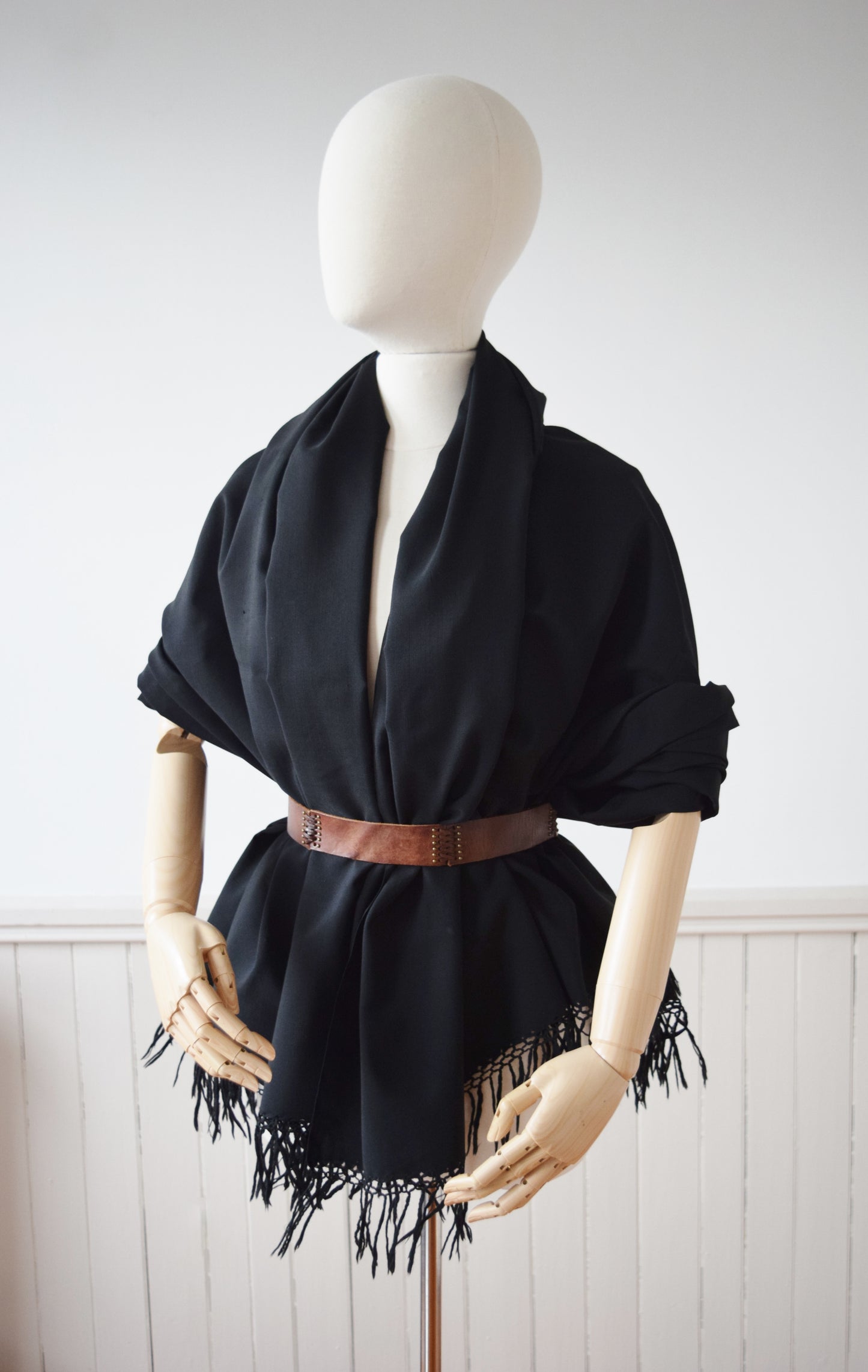 Antique Victorian Wool Shawl | OS