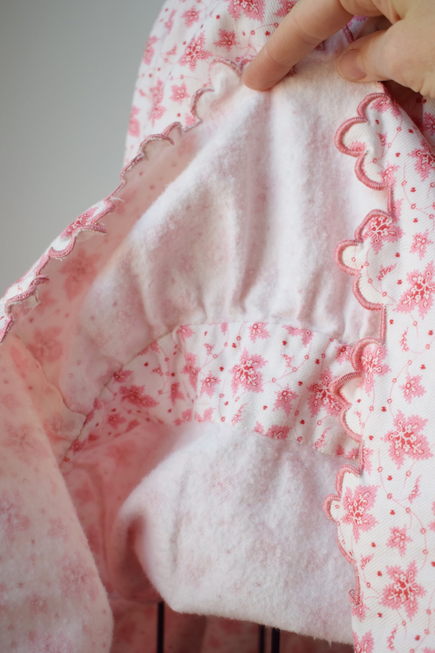 Victorian-Style Flannel Calico Petticoat | M