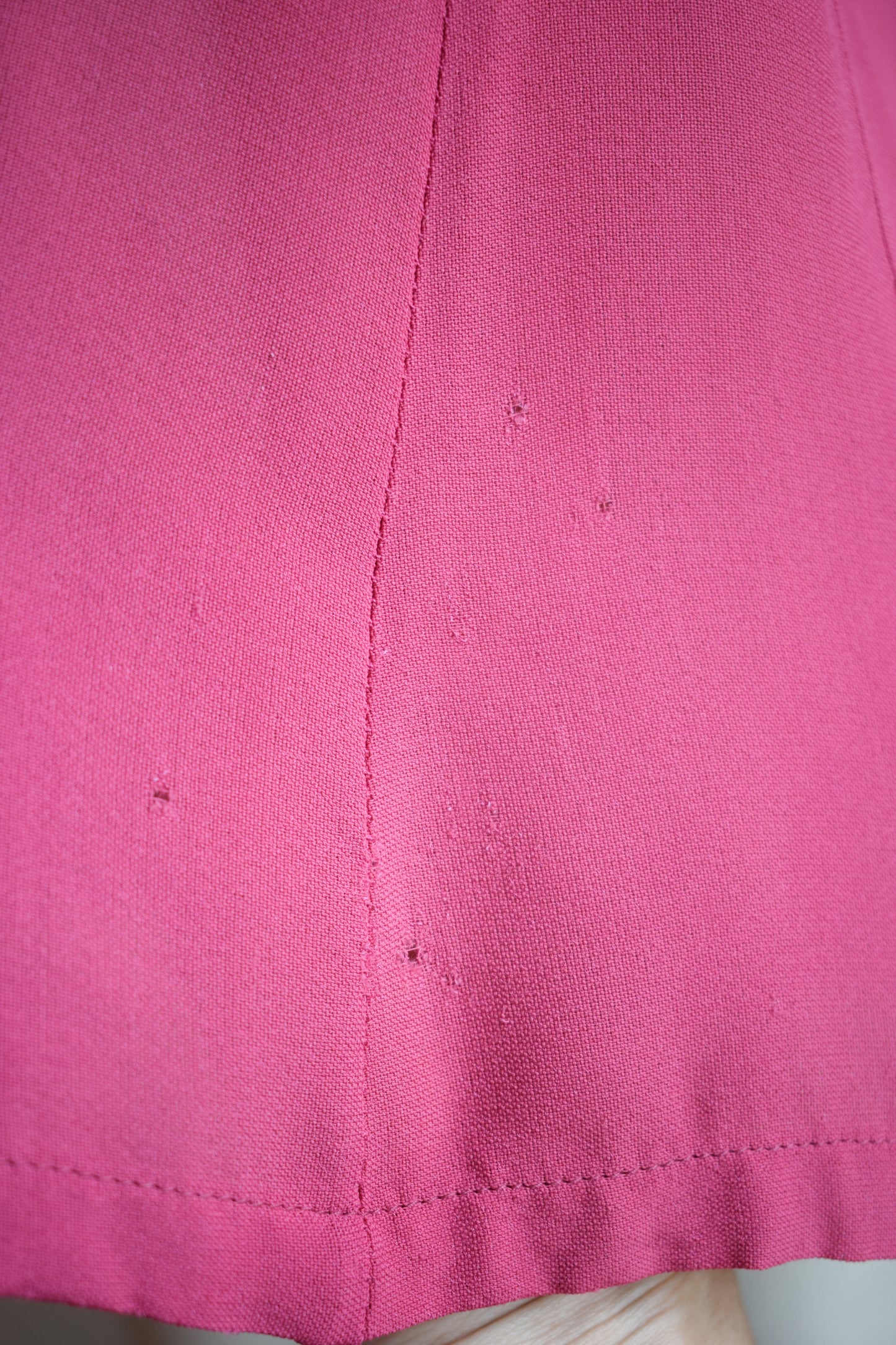 1940s Magenta Heart Dress | wounded bird