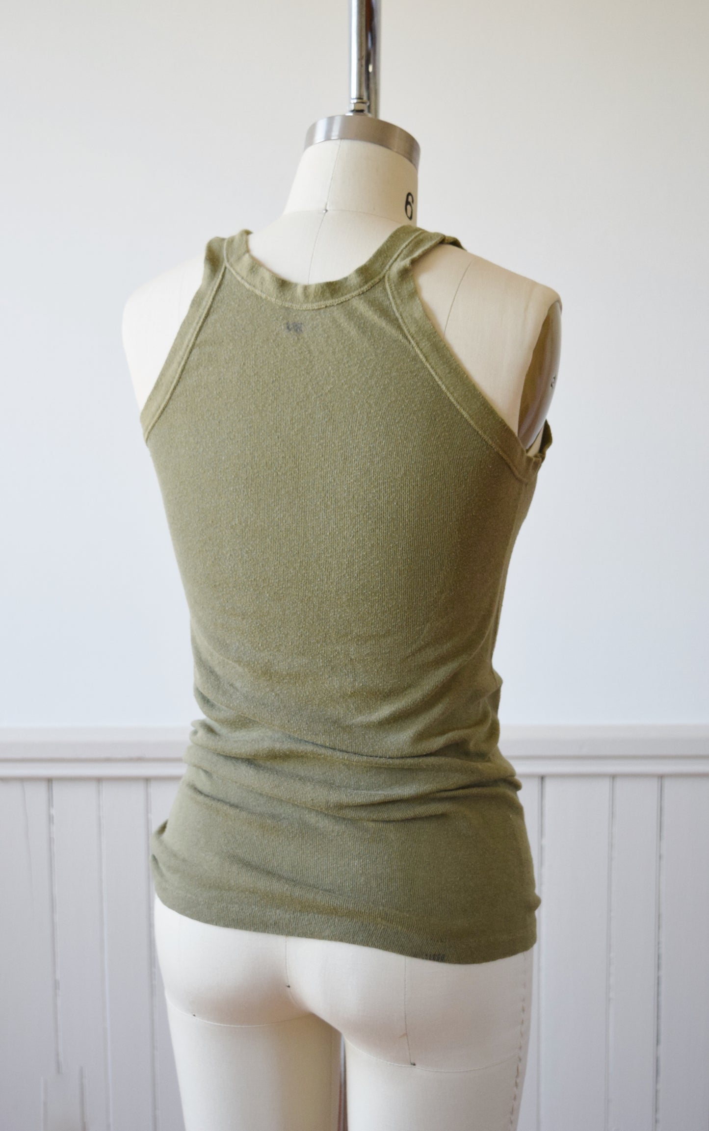 Army Issue Rib Knit Tank | 1940s | 5 | XS