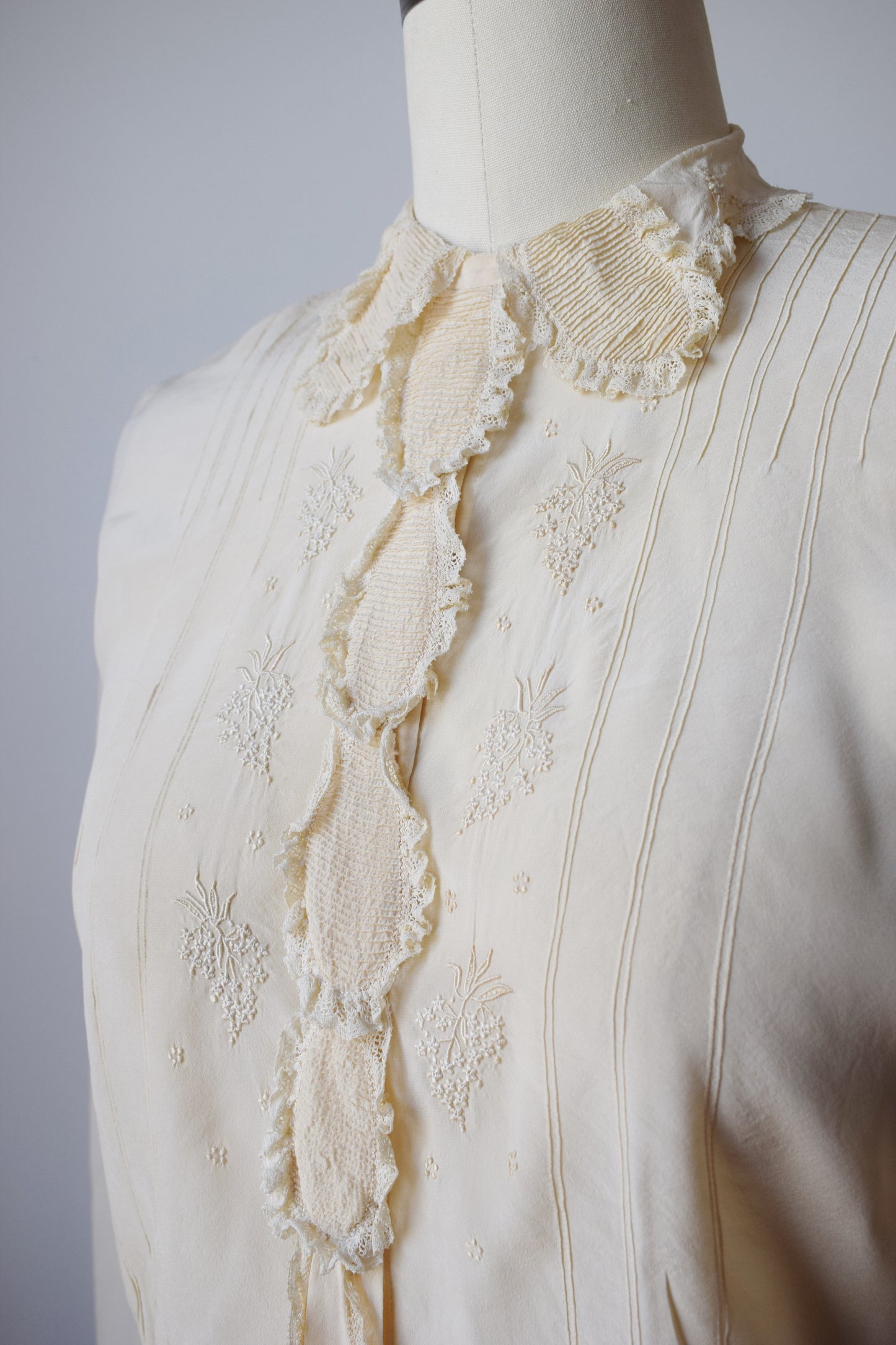 1930s/40s Silk Blouse | M