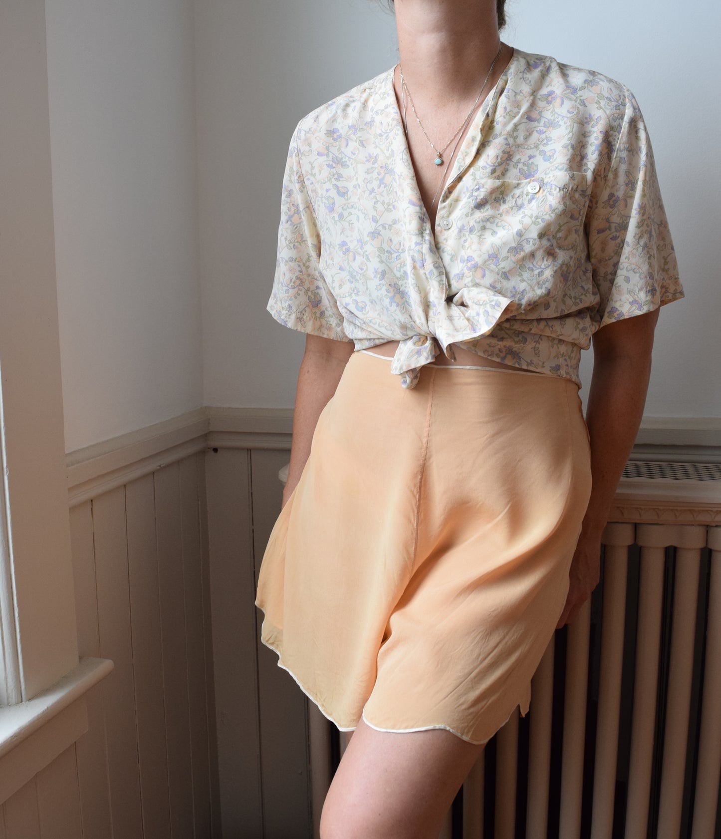 1920s Hand Sewn Silk Tap Pants | Shorts | L