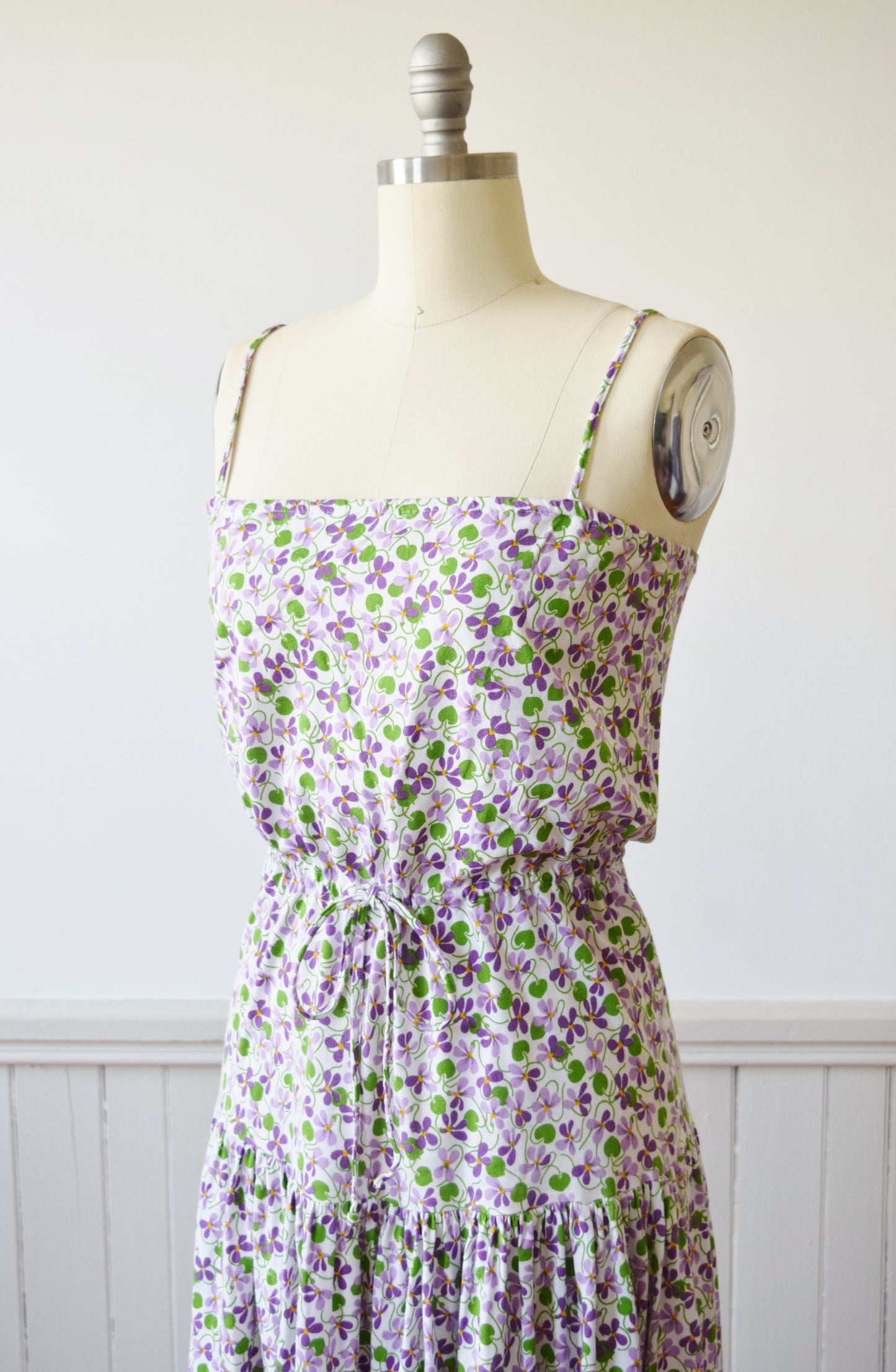 Diane Von Furstenberg Jersey Knit Violet Dress |1970s | M