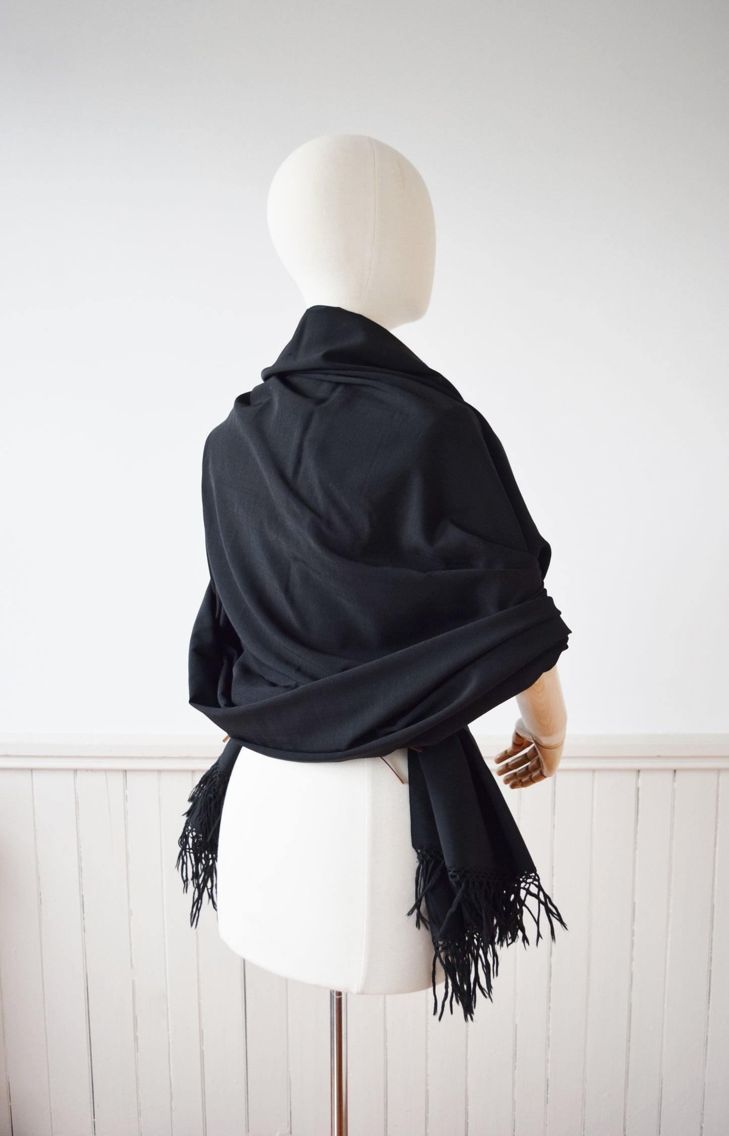 Antique Victorian Wool Shawl | OS