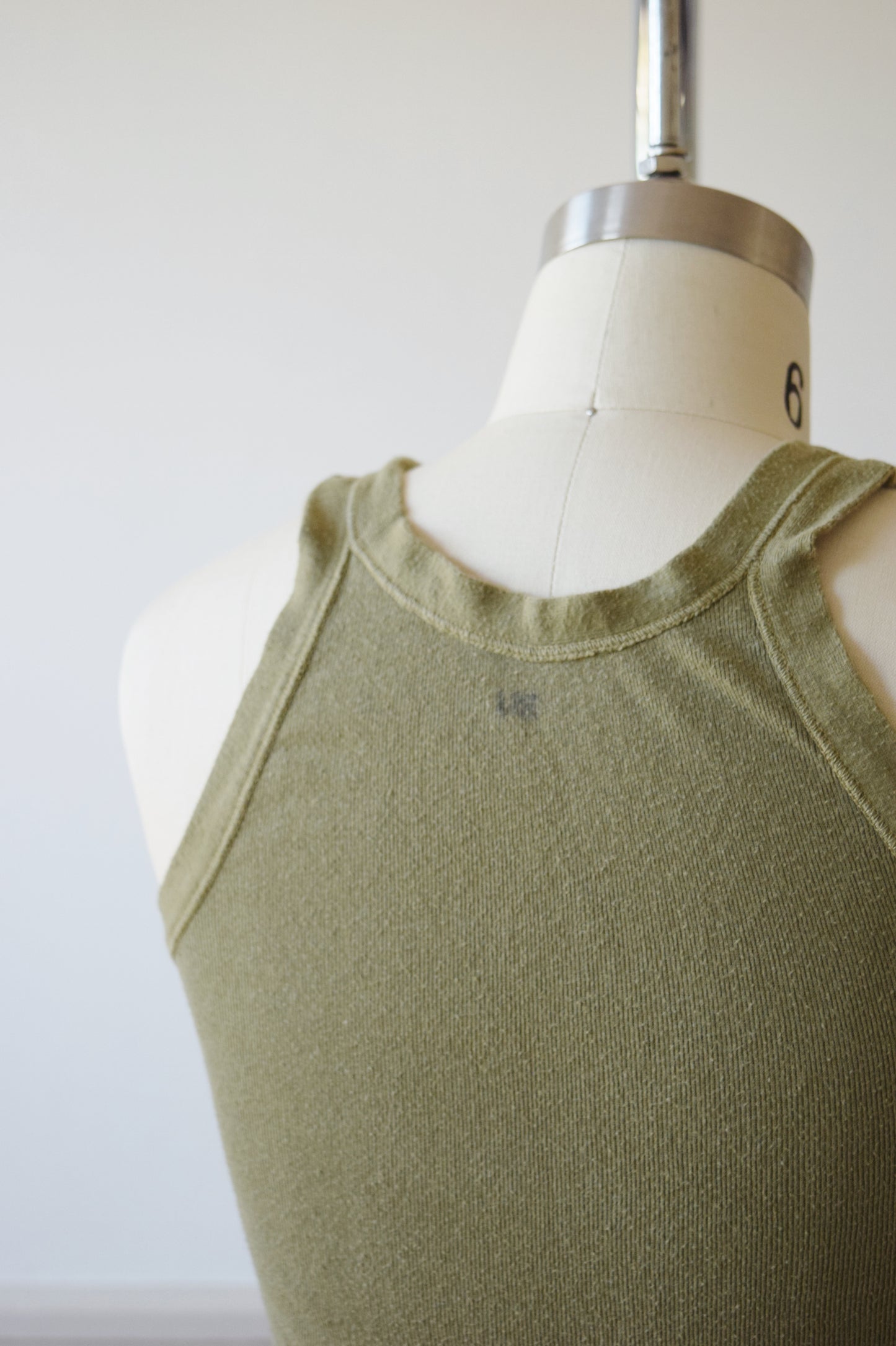 Army Issue Rib Knit Tank | 1940s | 5 | XS