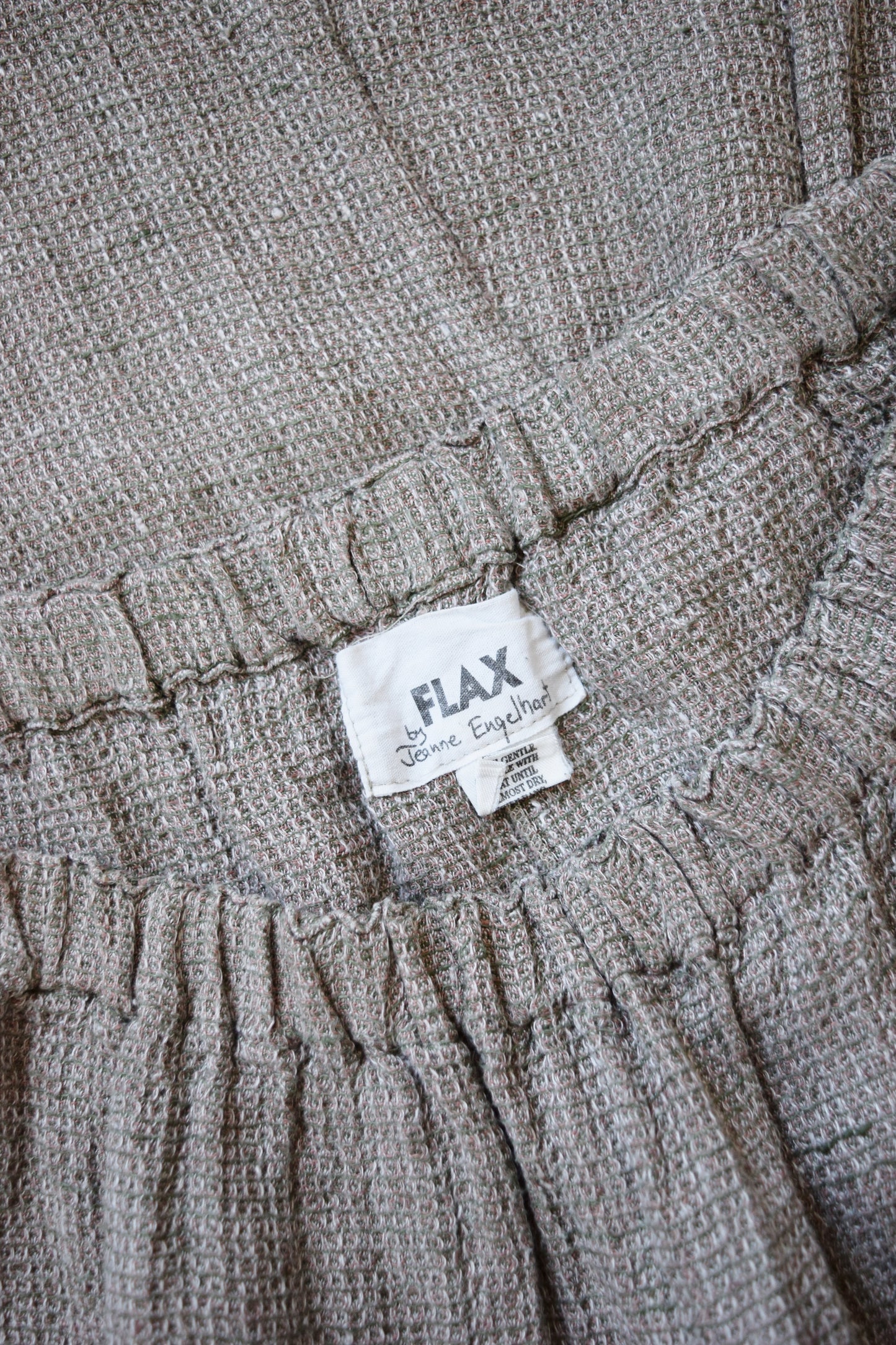 FLAX Linen Maxi Skirt | 1990s | L/XL