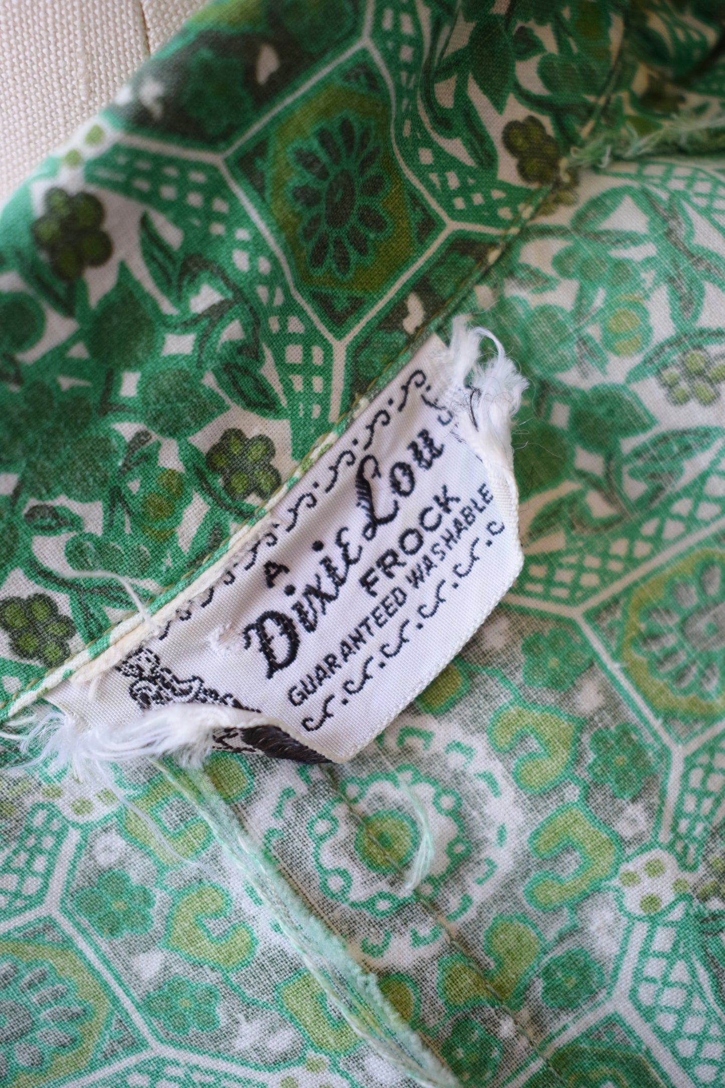 1950s Green Cotton Romper | M