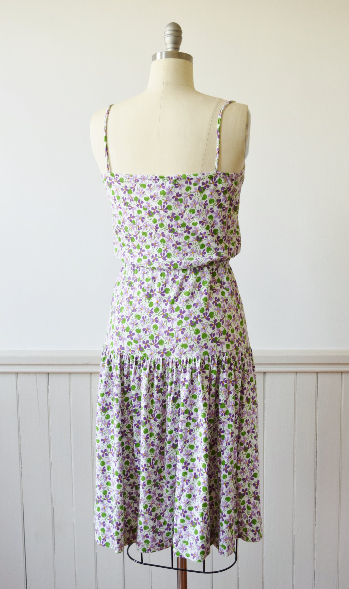 Diane Von Furstenberg Jersey Knit Violet Dress |1970s | M