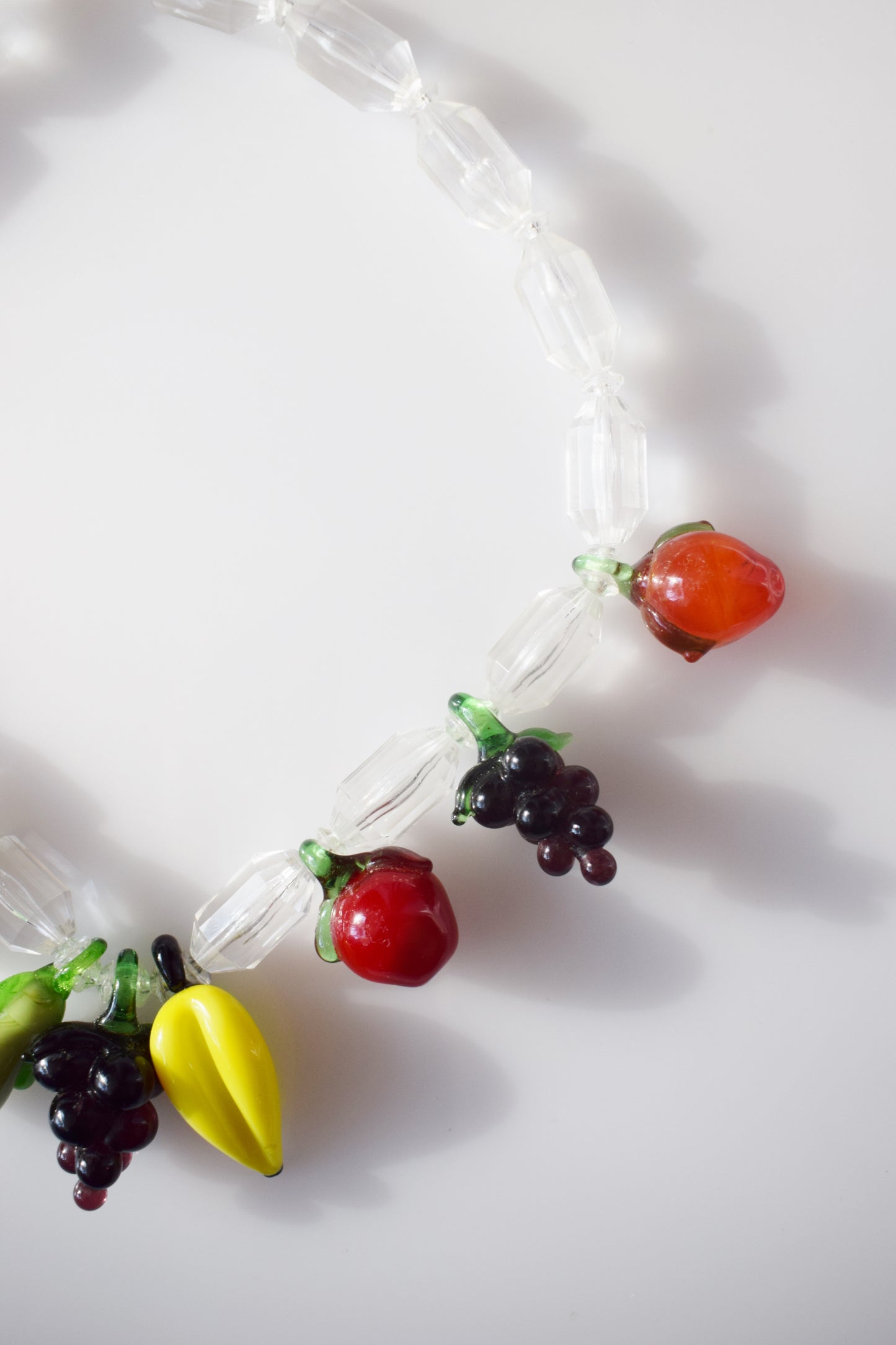 Vintage Glass Fruit Salad Necklace