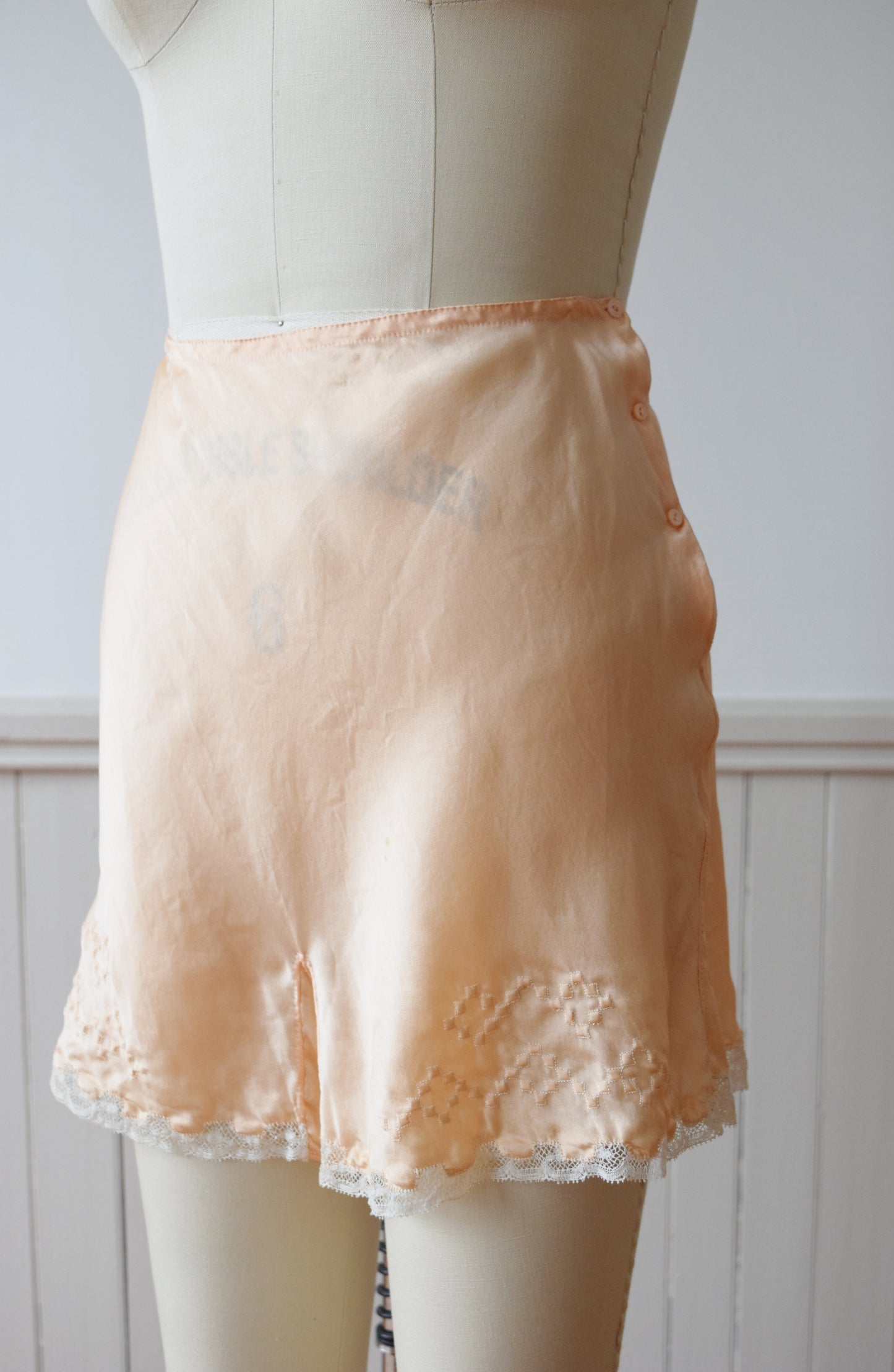 1930s Pink Silk Tap Pants