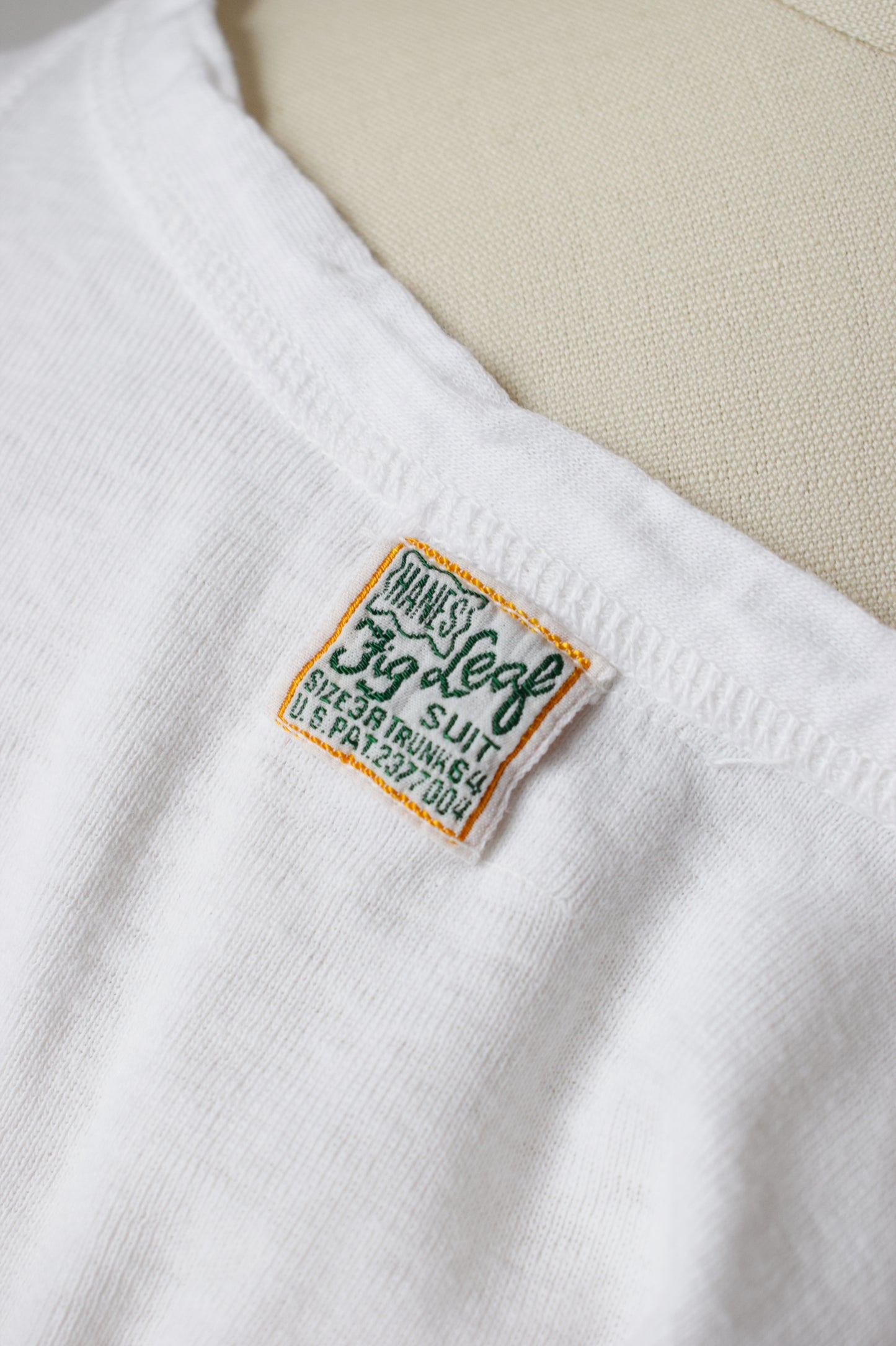 1940s "Fig Leaf" Cotton One Piece by Hanes | XXS/XSP