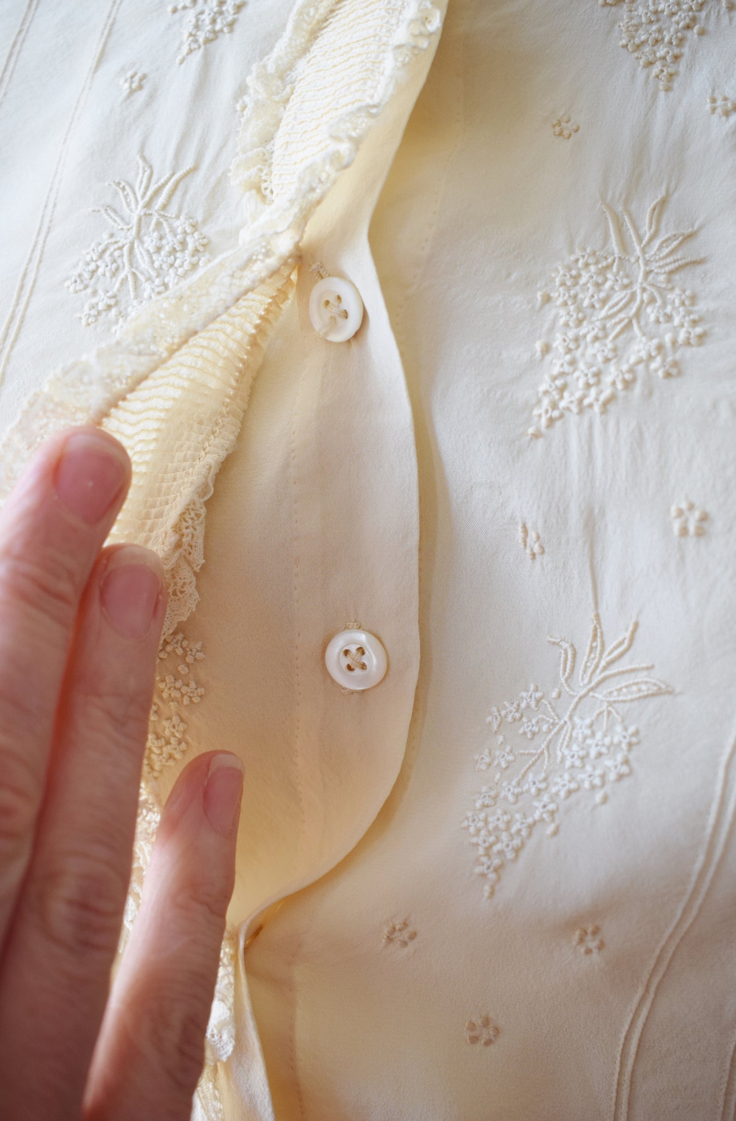 1930s/40s Silk Blouse | M