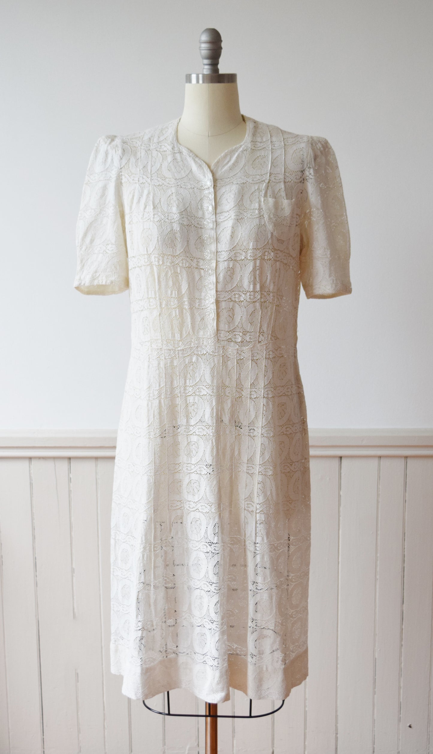 1940s Lace Dress | L/PL