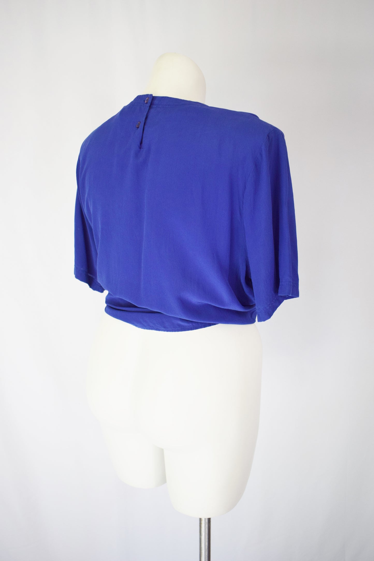 Vintage Essential Silk Tee- Cobalt Blue | XL