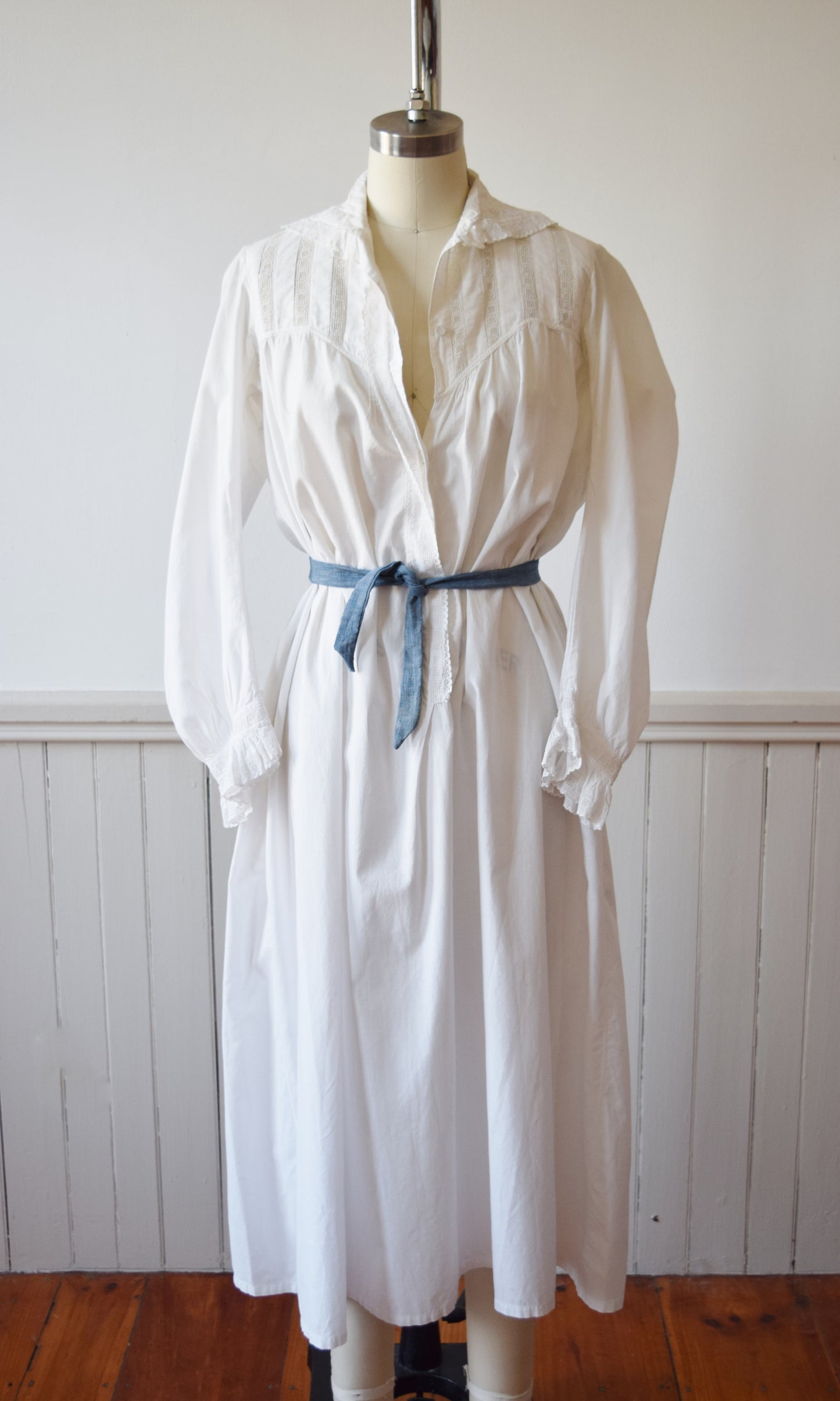 Antique Edwardian Nightgown Dress | c. 1900 | XS/S