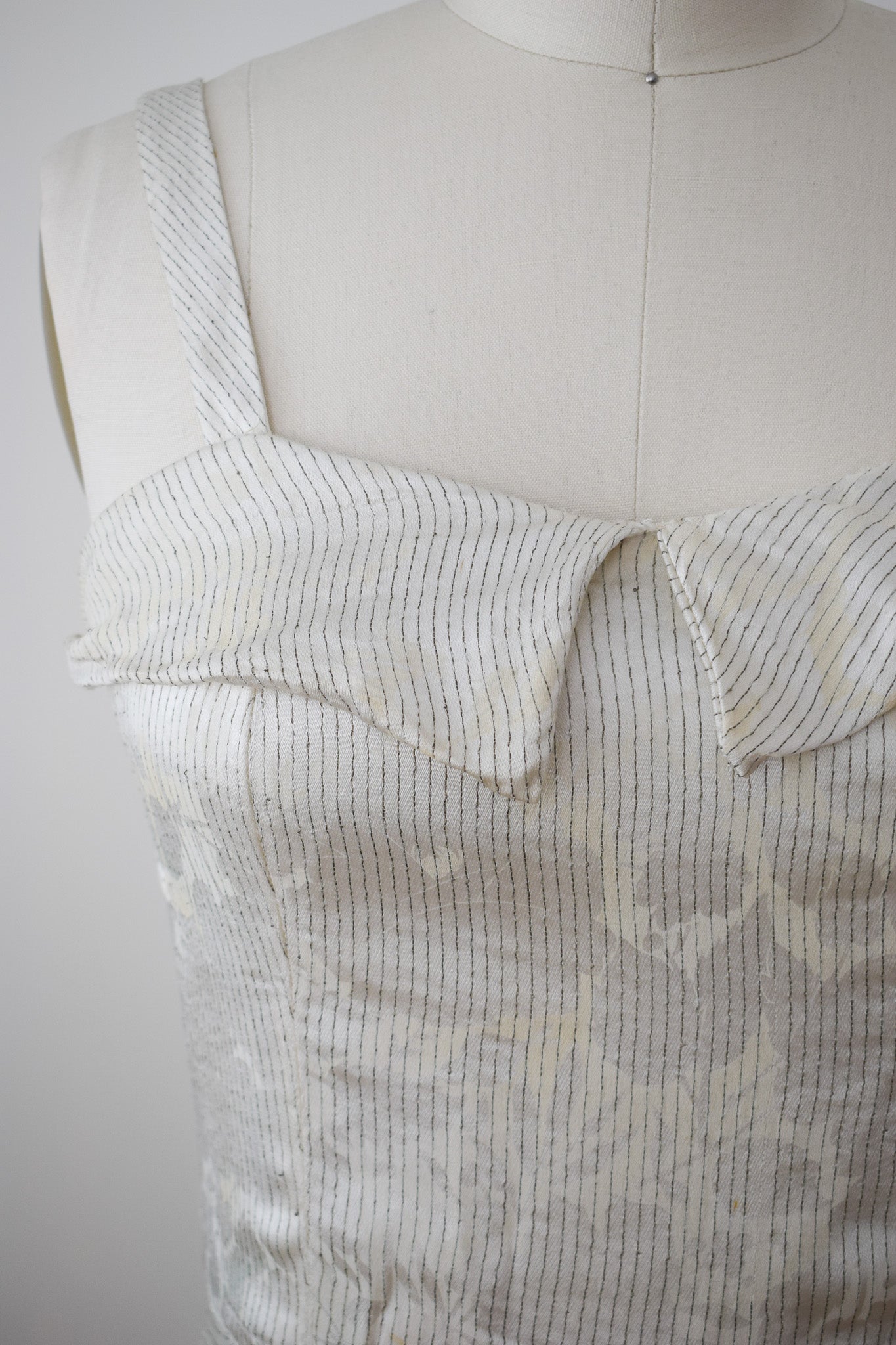 1940s Satin and Lamé Gown | S