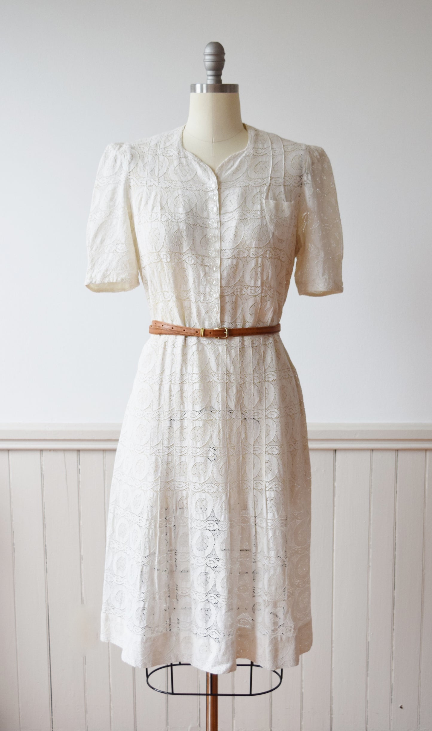 1940s Lace Dress | L/PL