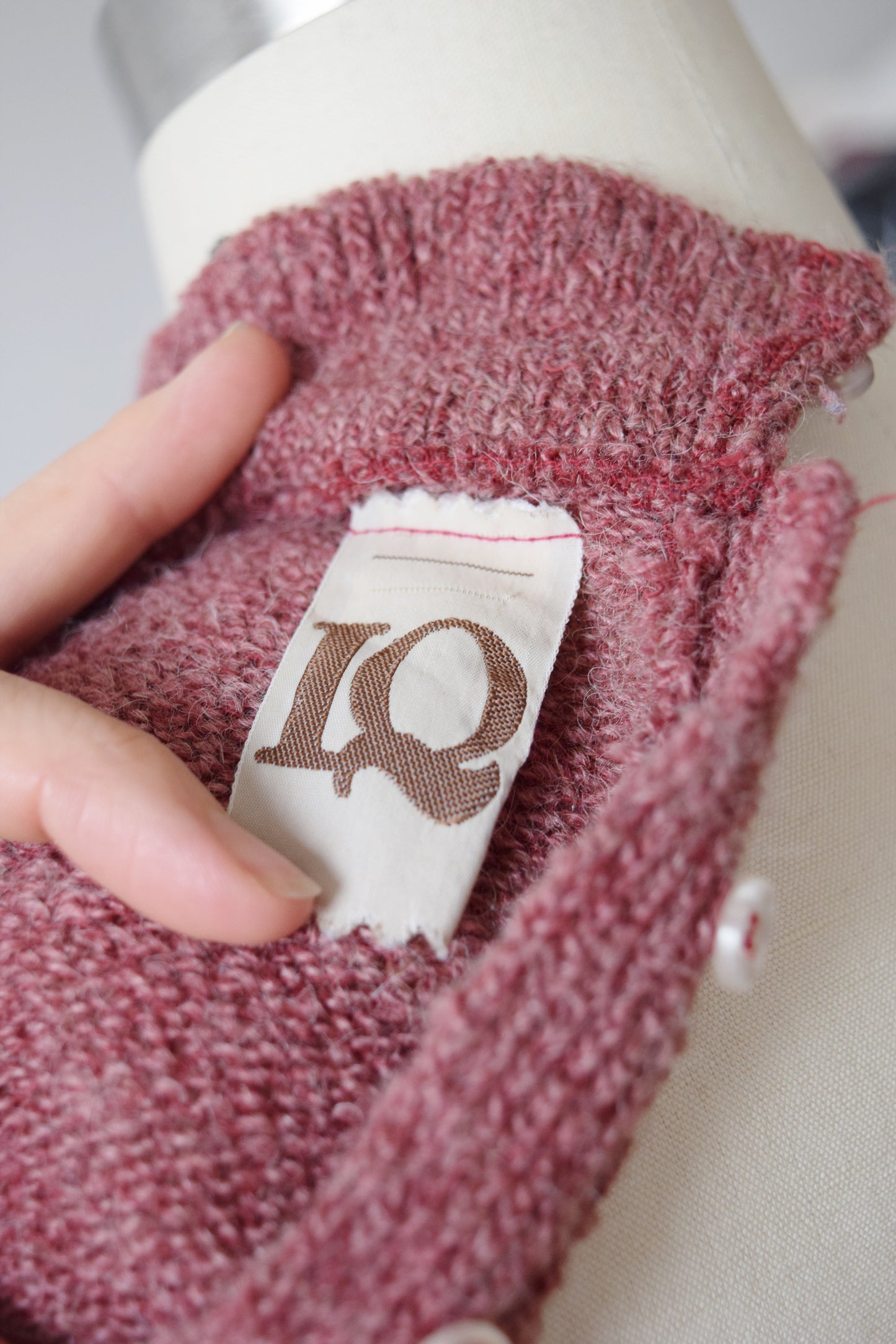 1970s Victoriana Mauve Sweater | XS/S