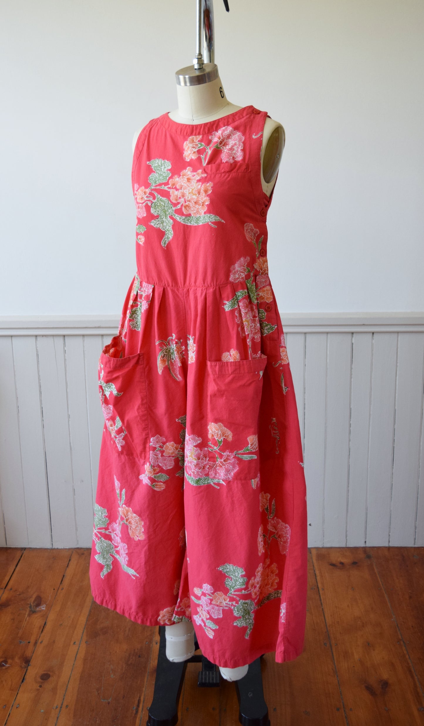 Papaya Dream Wide Leg Jumpsuit |1980s | S/PM