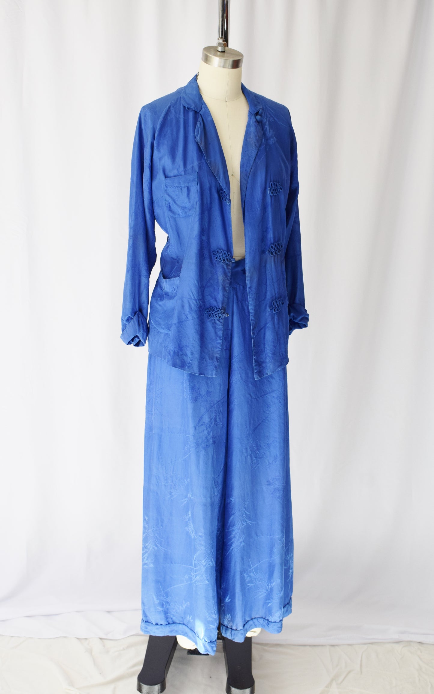 1940s/50s Silk Pajama Set | M