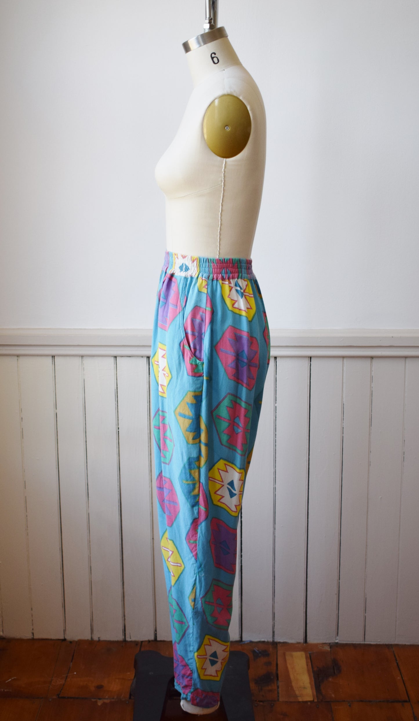 1980s Rayon Jam Pants | S