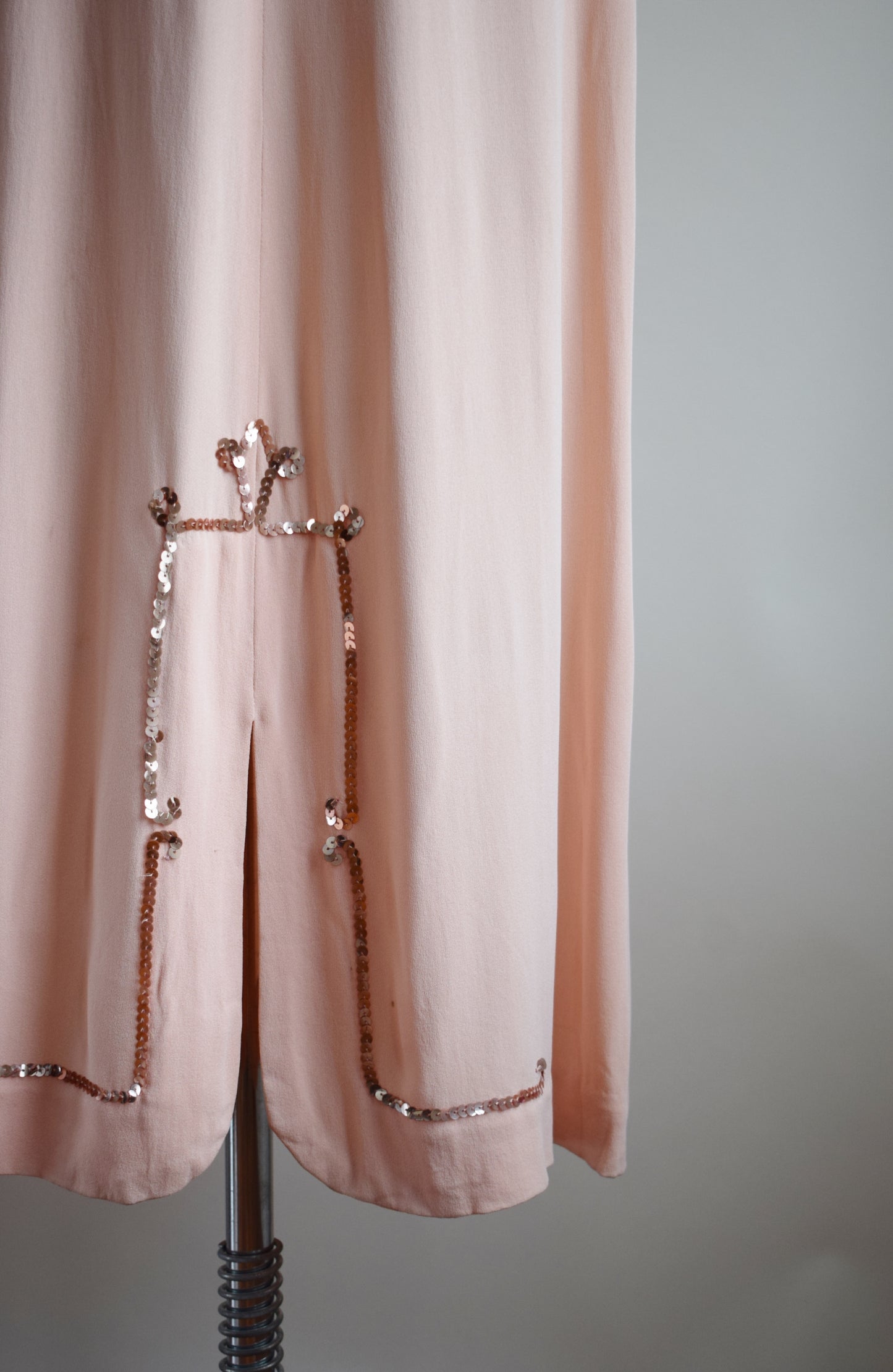 1940s Ruffle Collar Gown | M/L