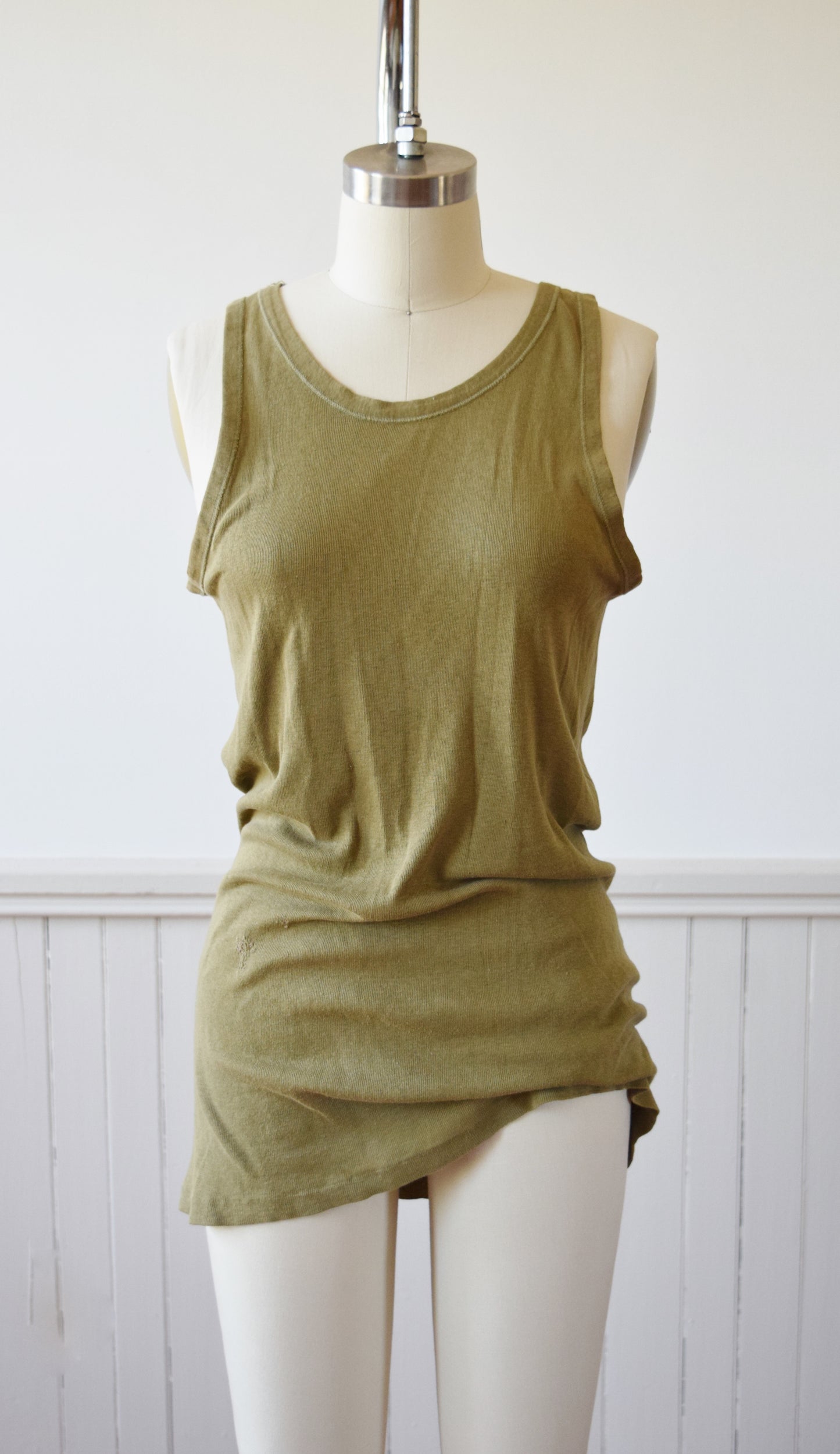 Army Issue Rib Knit Tank | 1940s | 4 | M/L
