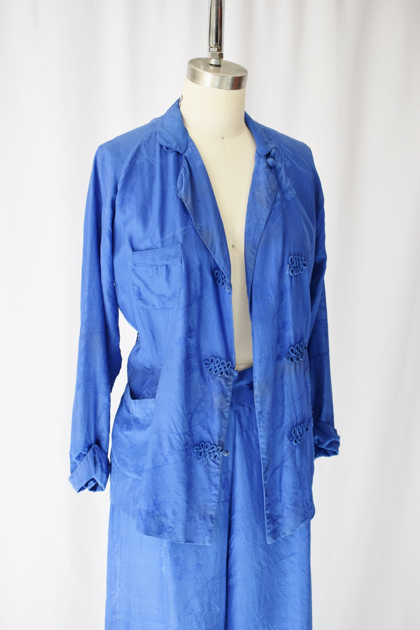 1940s/50s Silk Pajama Set | M