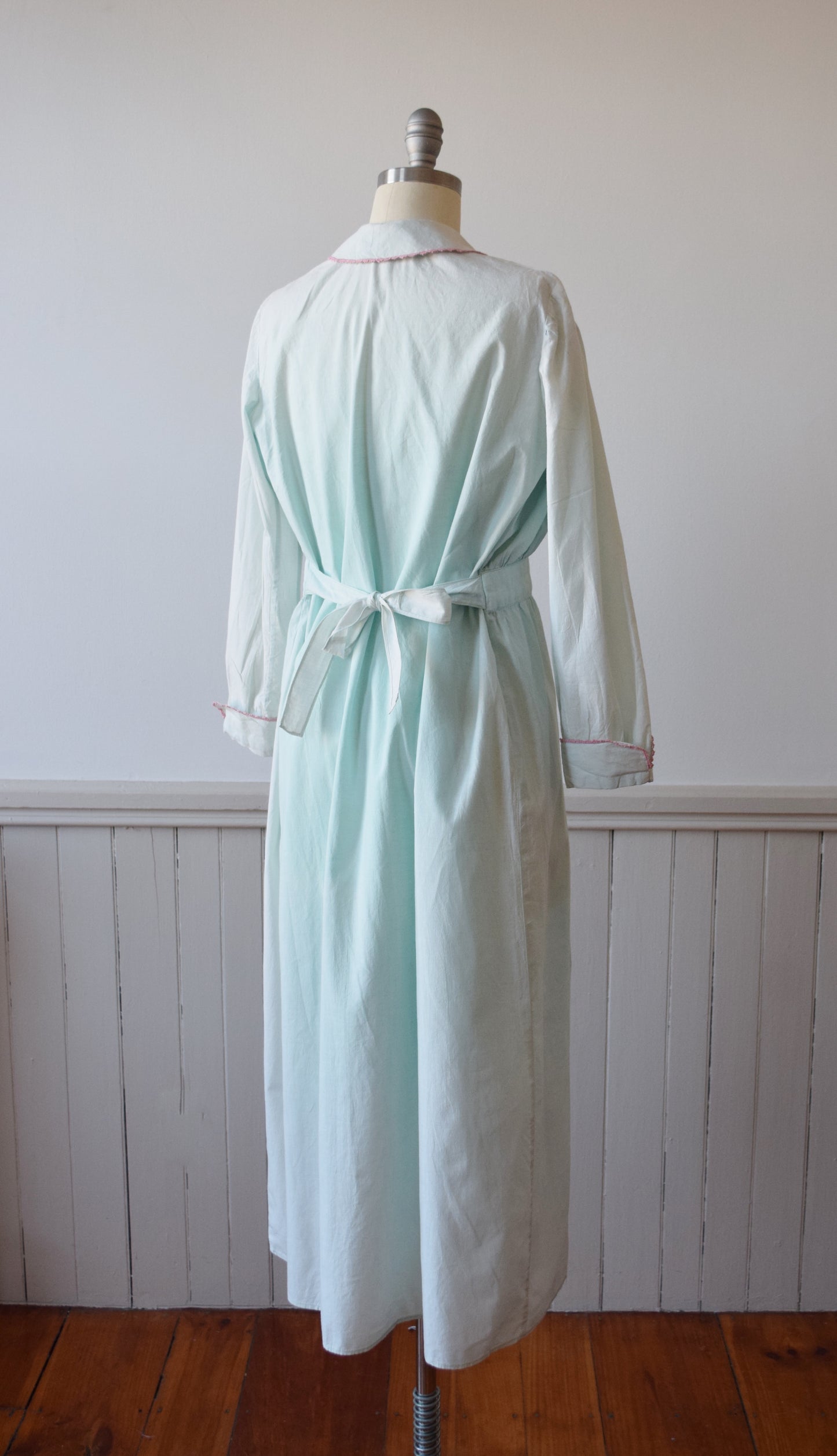 Antique Robin's Egg Blue House Dress | S/M-M/L