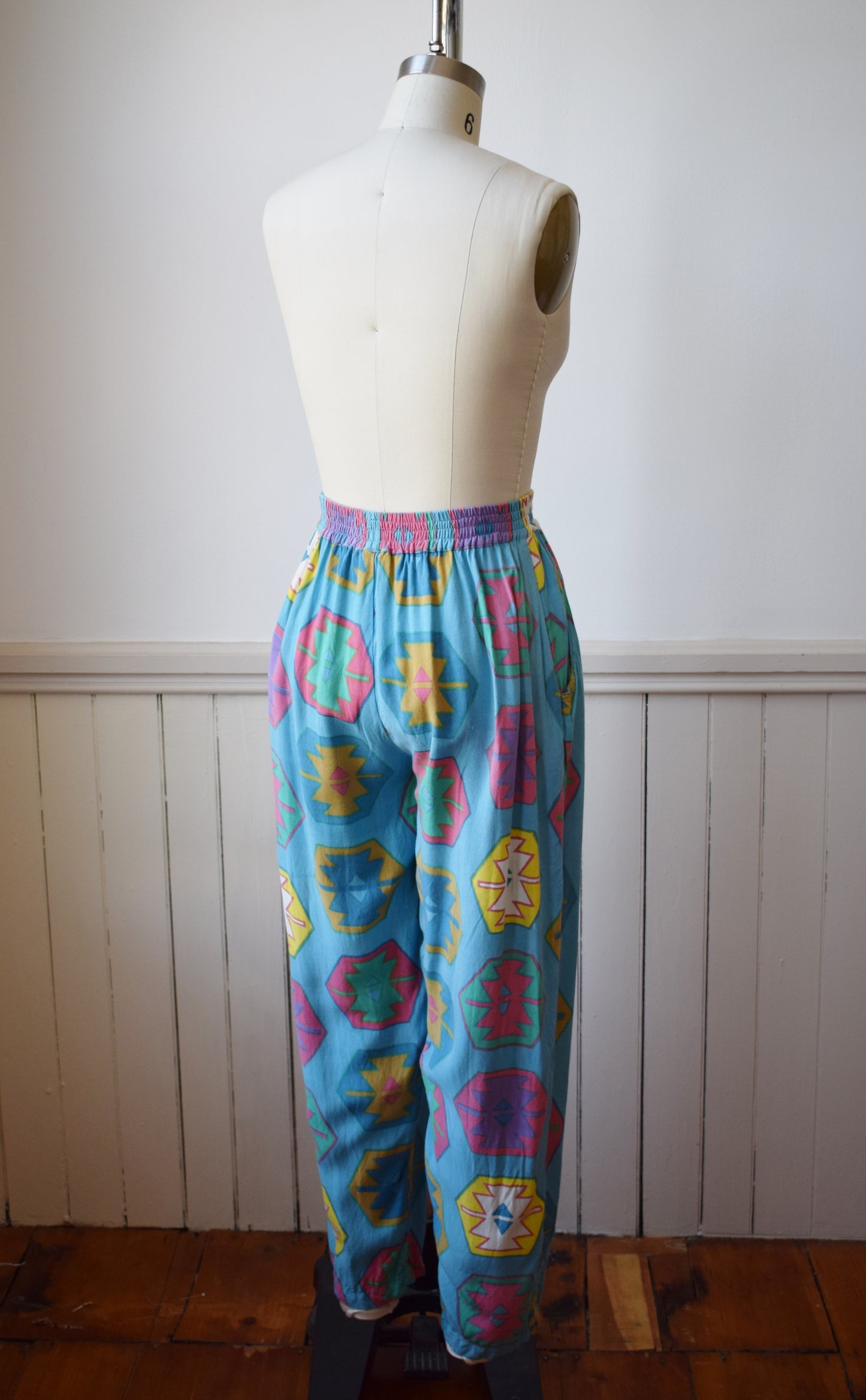 1980s Rayon Jam Pants | S