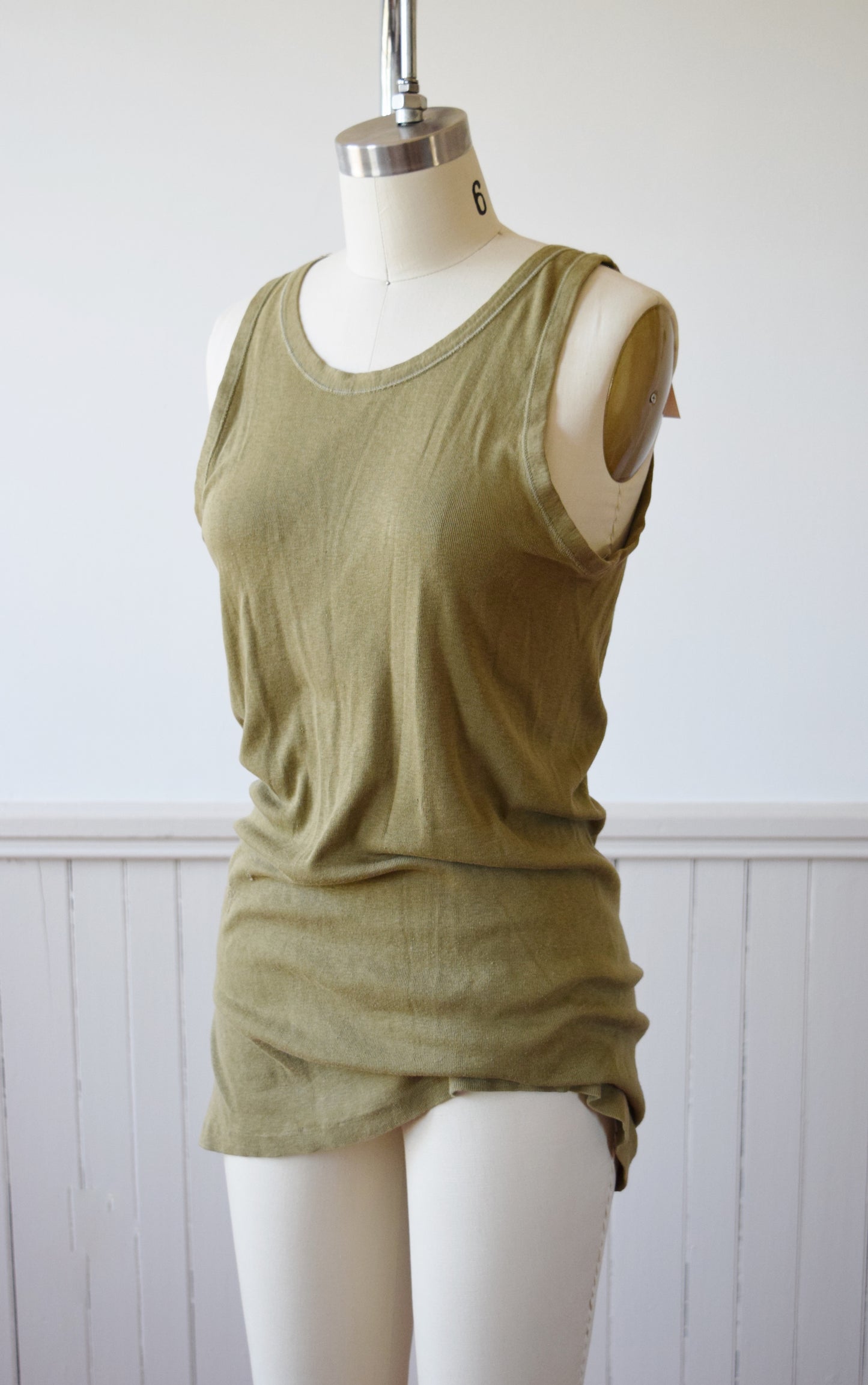 Army Issue Rib Knit Tank | 1940s | 4 | M/L