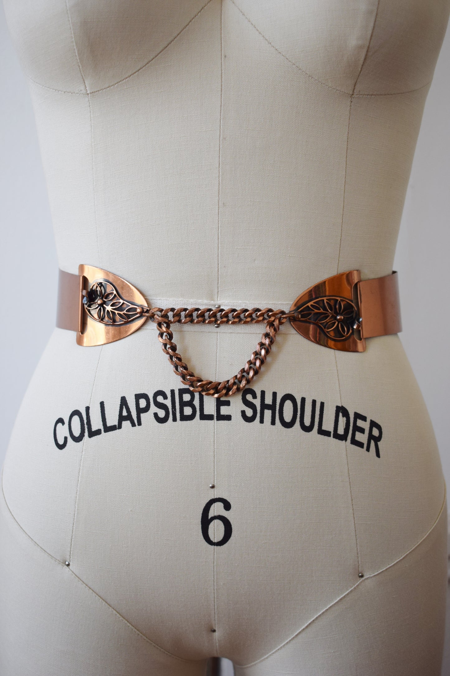 1950s Renoir Copper Metal Belt | Leaf