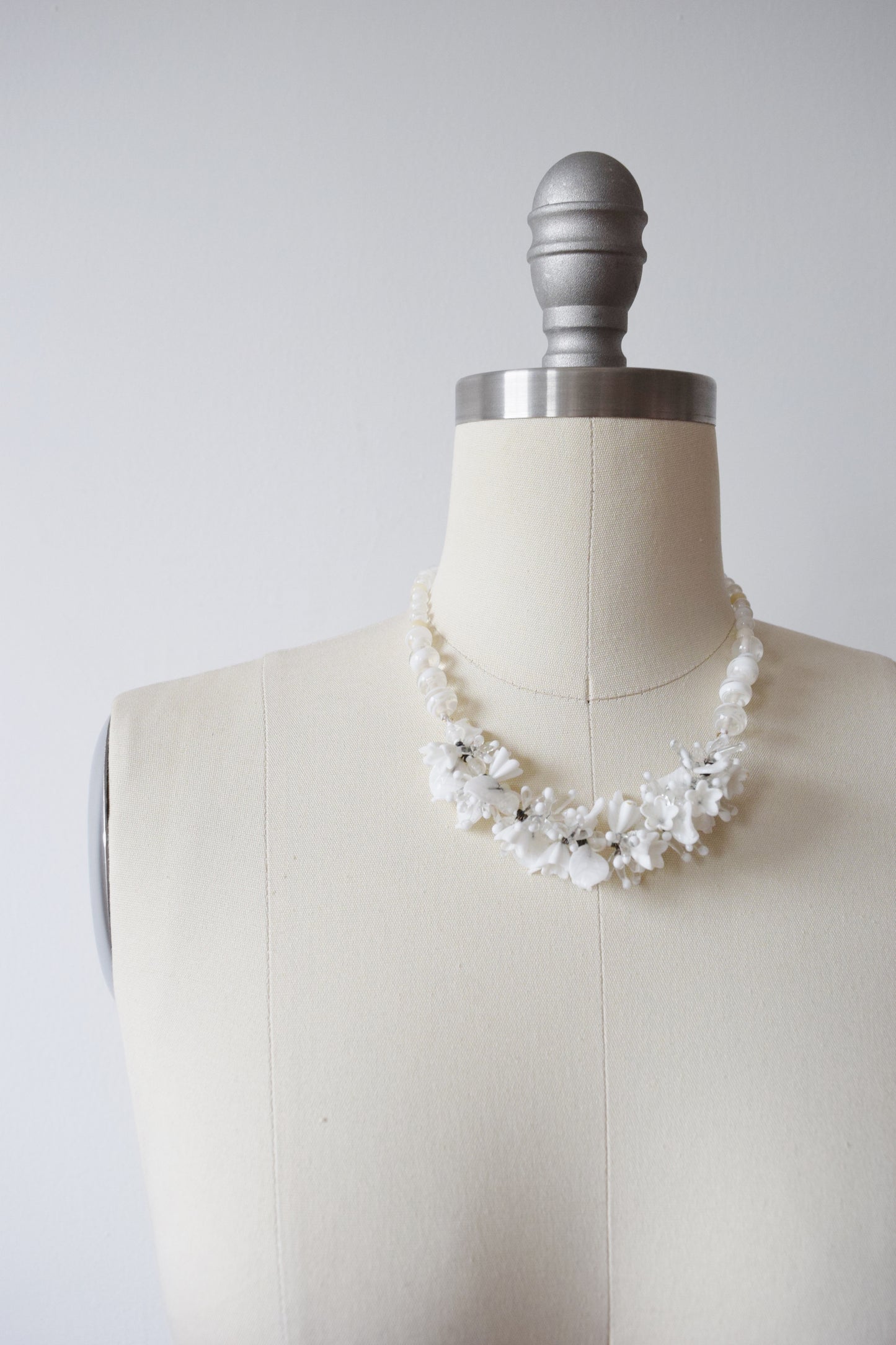 Venetian Glass Flower Garland Necklace | 1950s