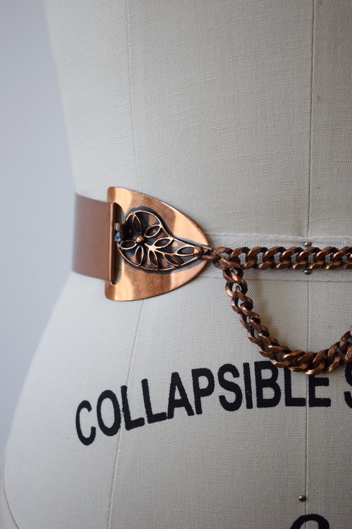 1950s Renoir Copper Metal Belt | Leaf