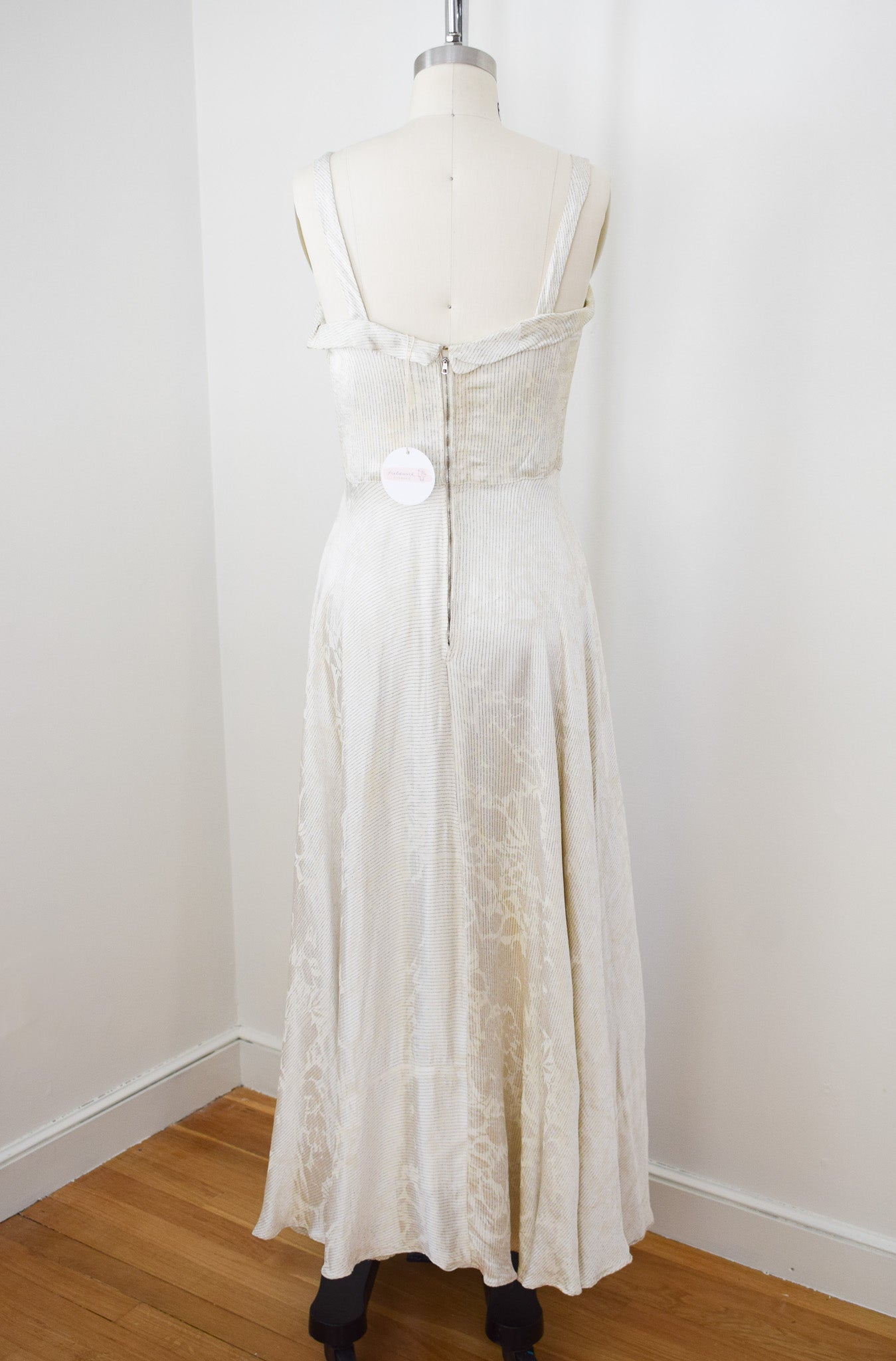 1940s Satin and Lamé Gown | S