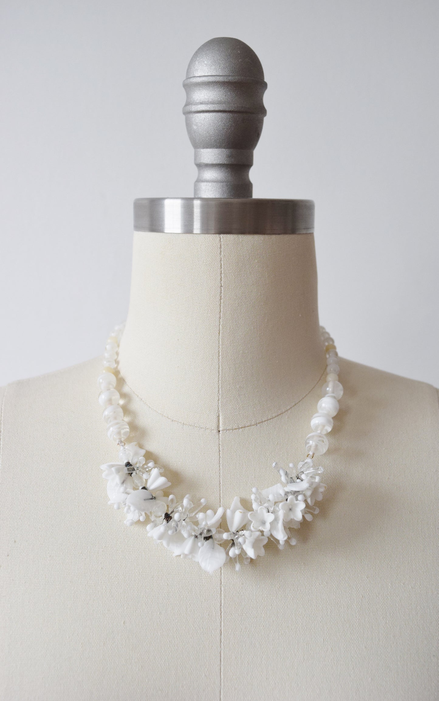 Venetian Glass Flower Garland Necklace | 1950s