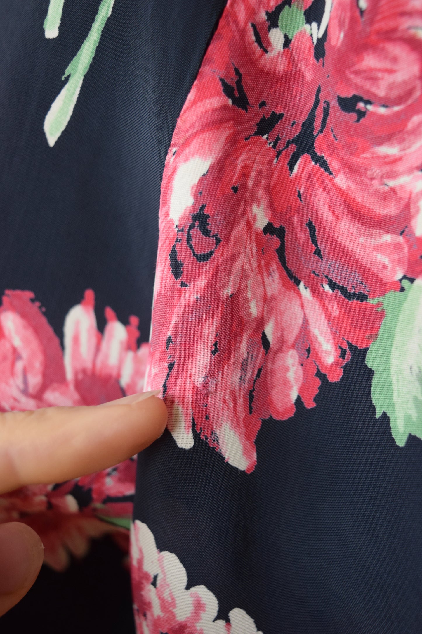 1940s Chrysanthemum Print Blouse | XS