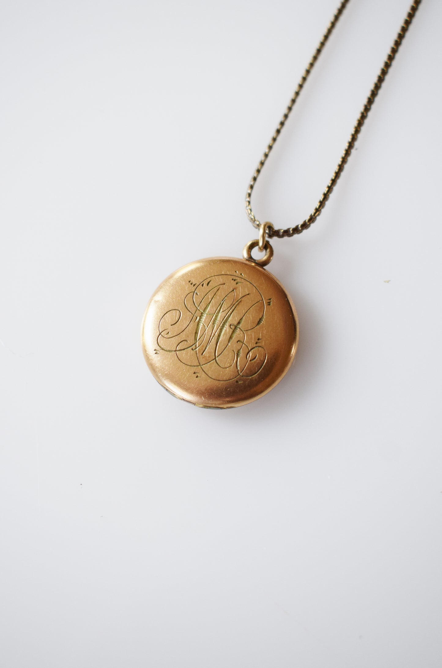 Antique Monogrammed Gold-Fill Locket | AMR