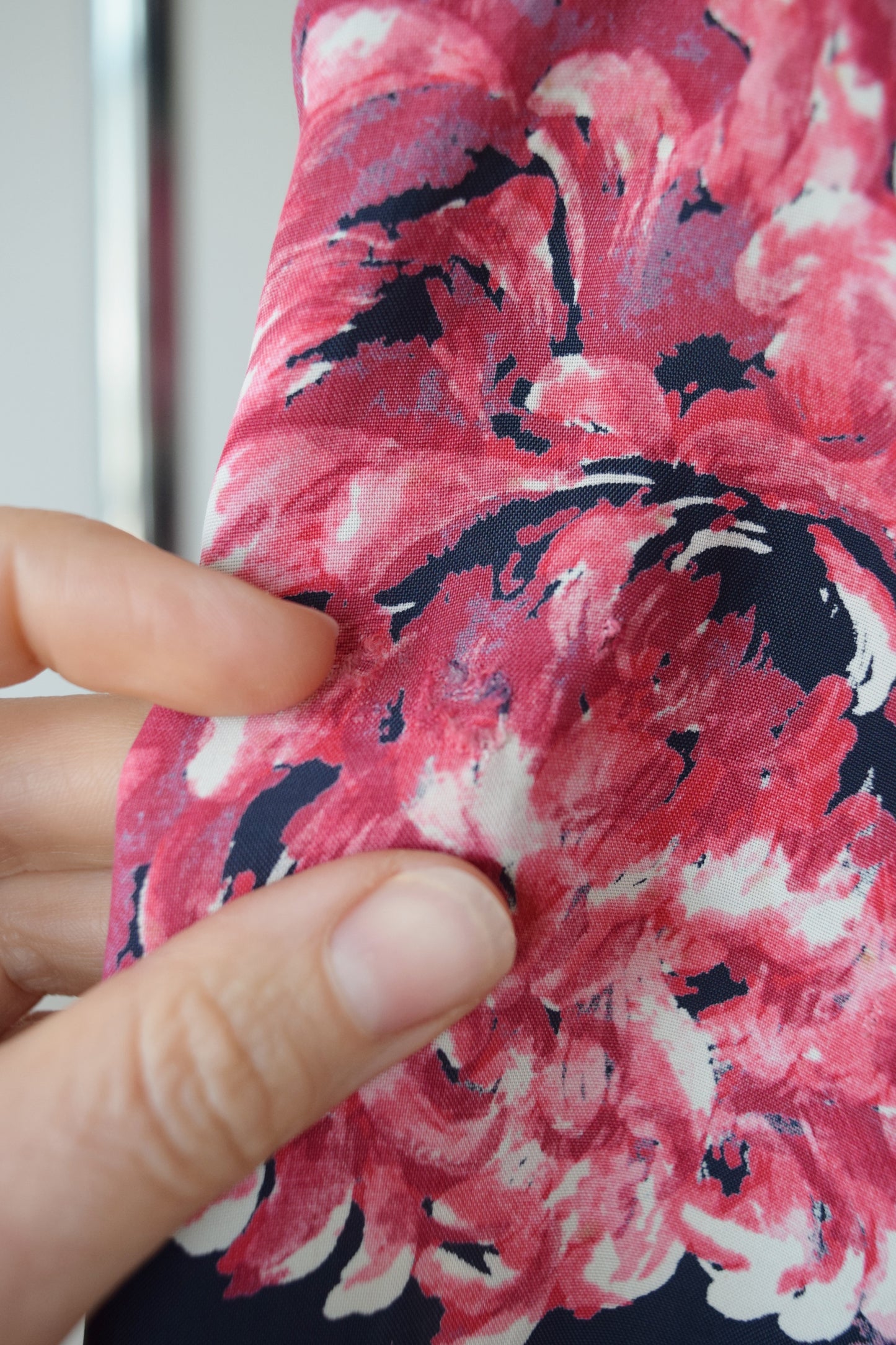 1940s Chrysanthemum Print Blouse | XS