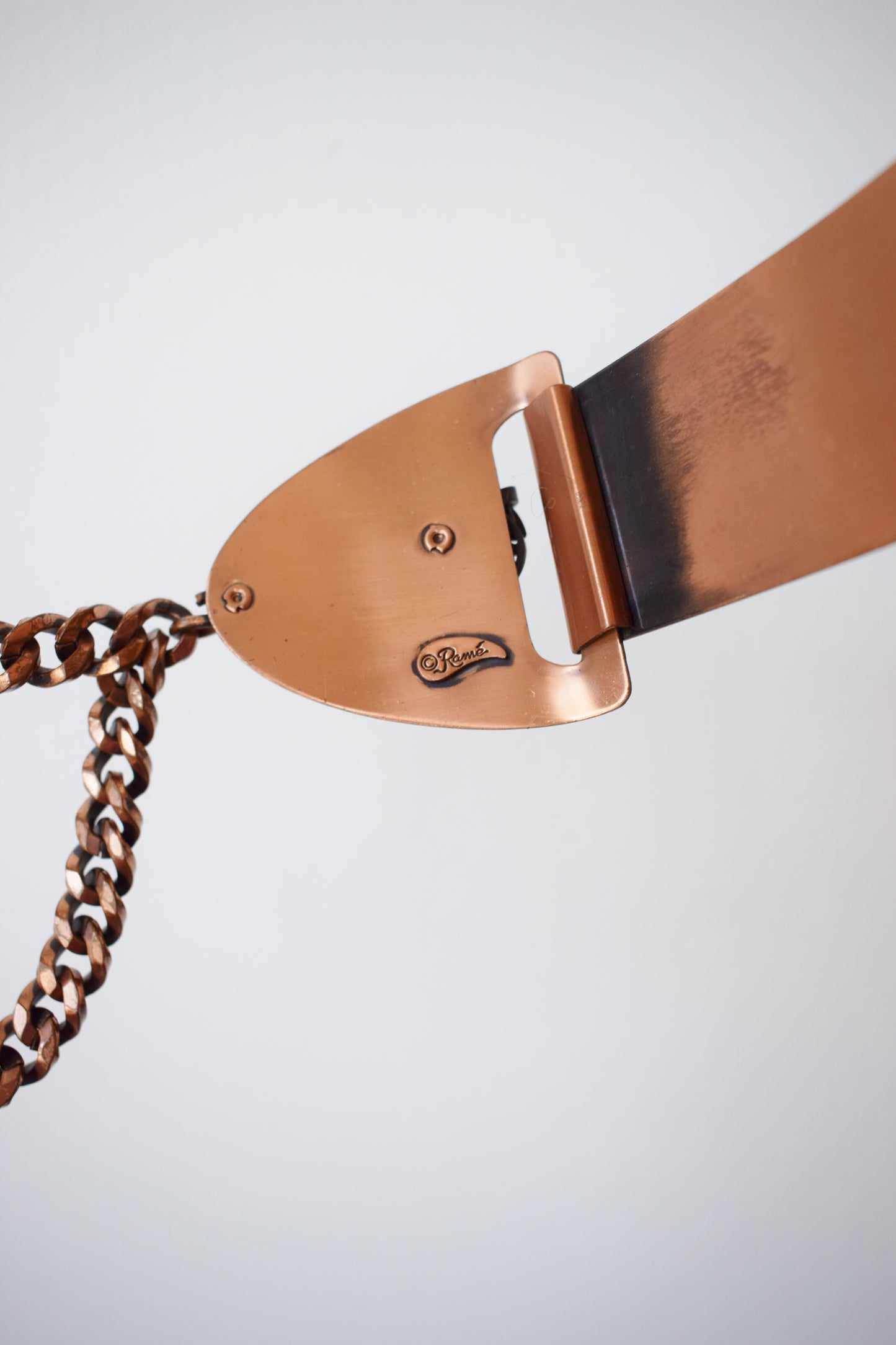 1950s Renoir Copper Metal Belt | Leaf