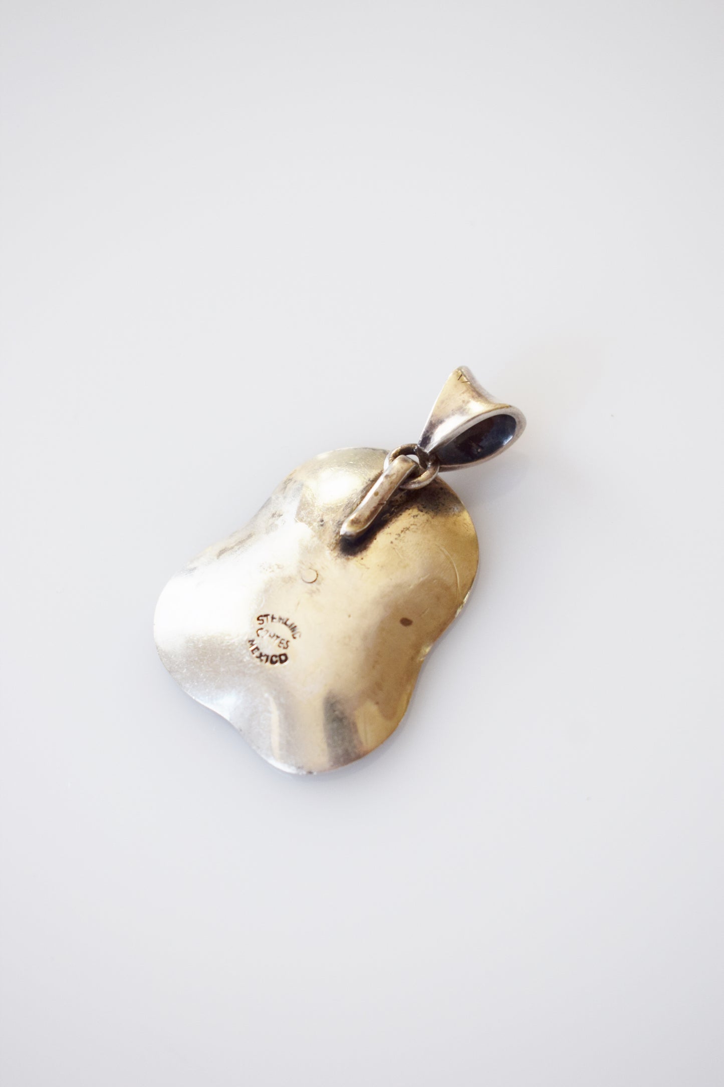 Vintage Mexican Sterling Modernist Figural Pendant