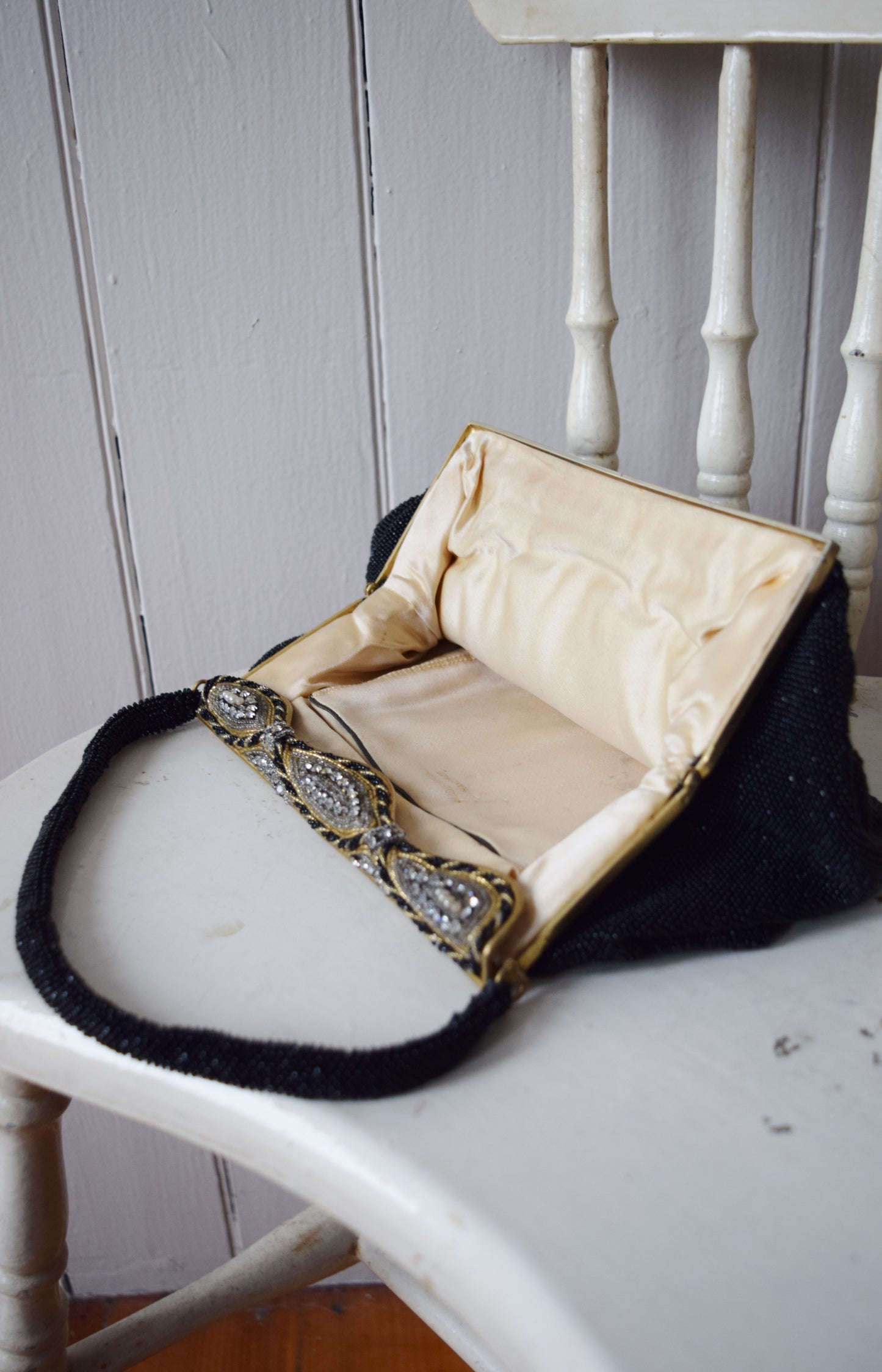 1950s French Beaded Clutch