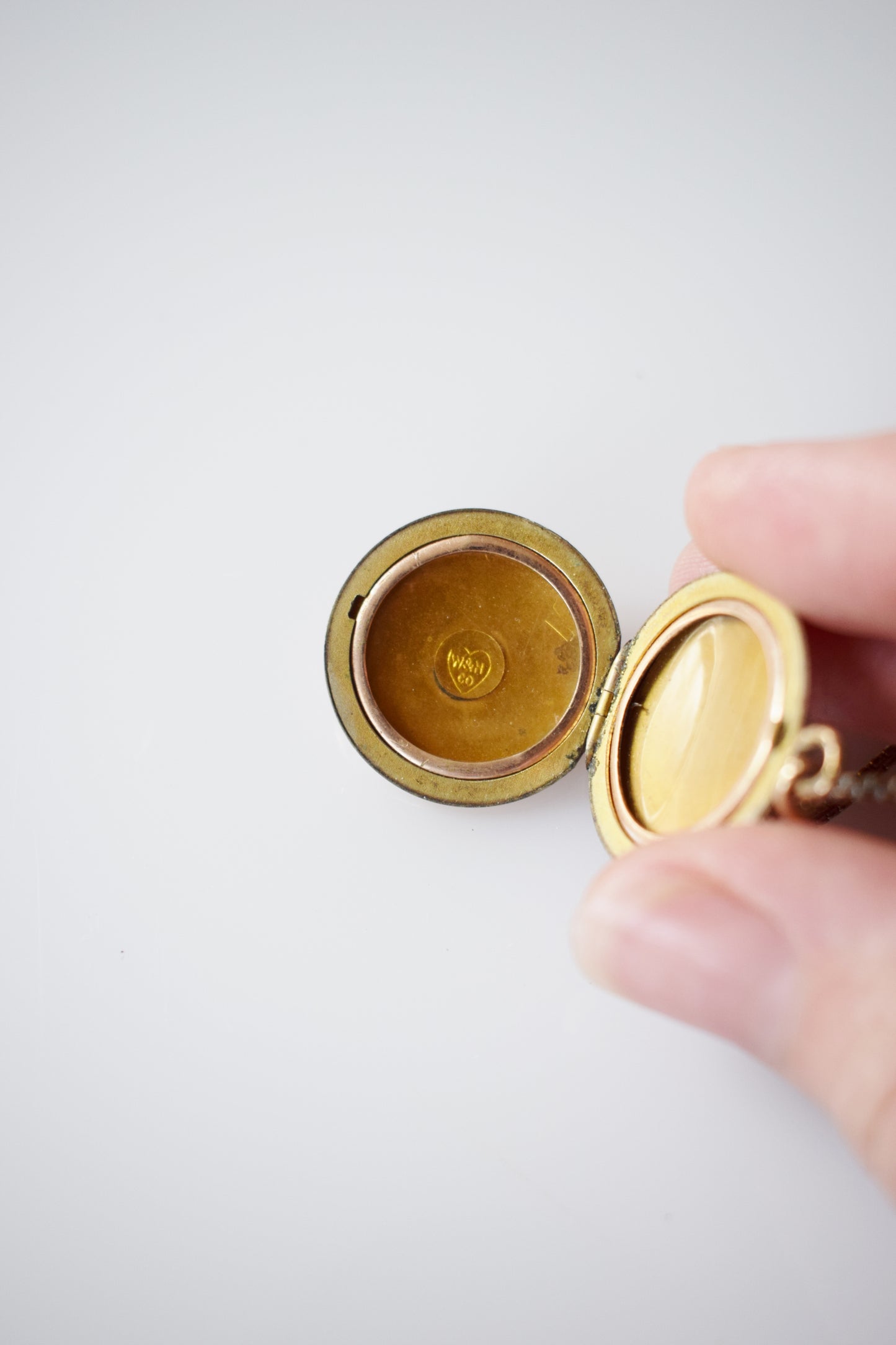 Antique Monogrammed Gold-Fill Locket | AMR