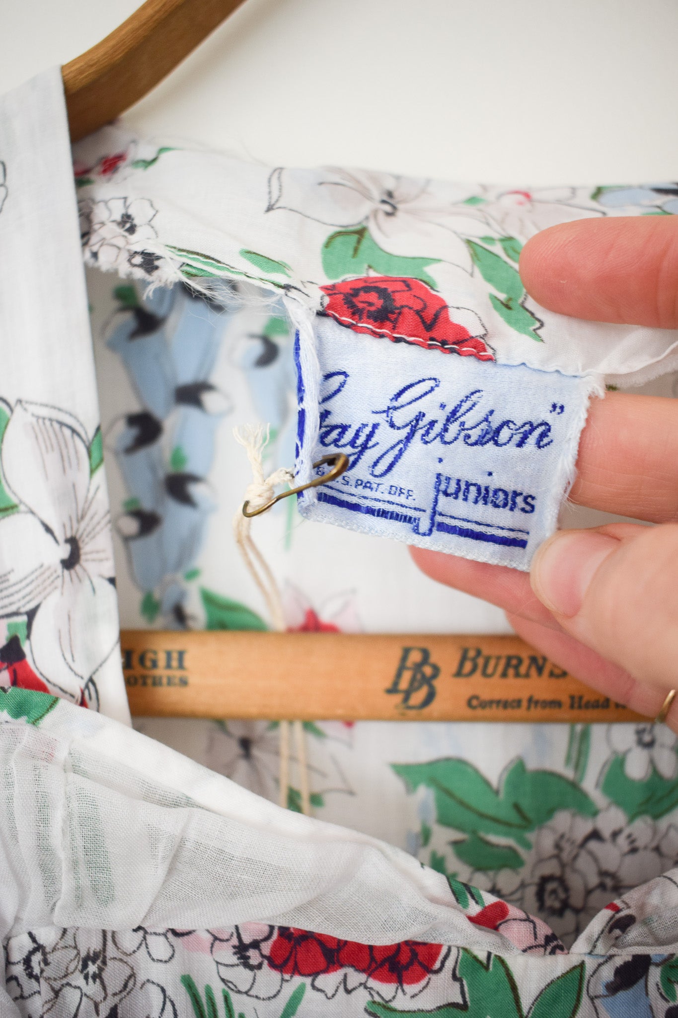1940s Floral Cotton Frock | XS