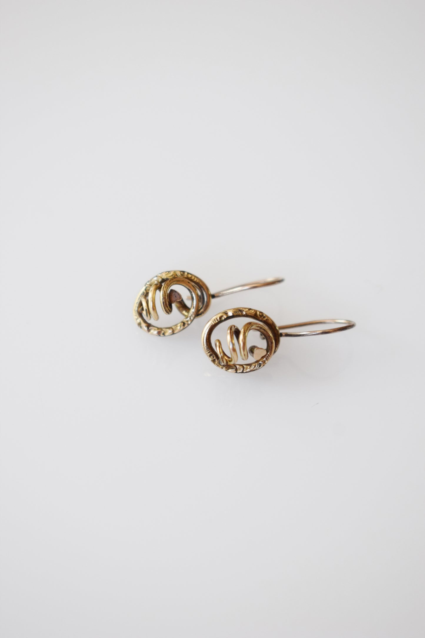 Antique Petite Gold-fill Victorian Love Knot Earrings